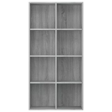 furnicato Bücherregal Bücherregal/Sideboard Grau Sonoma 66×30×130 cm Holzwerkstoff