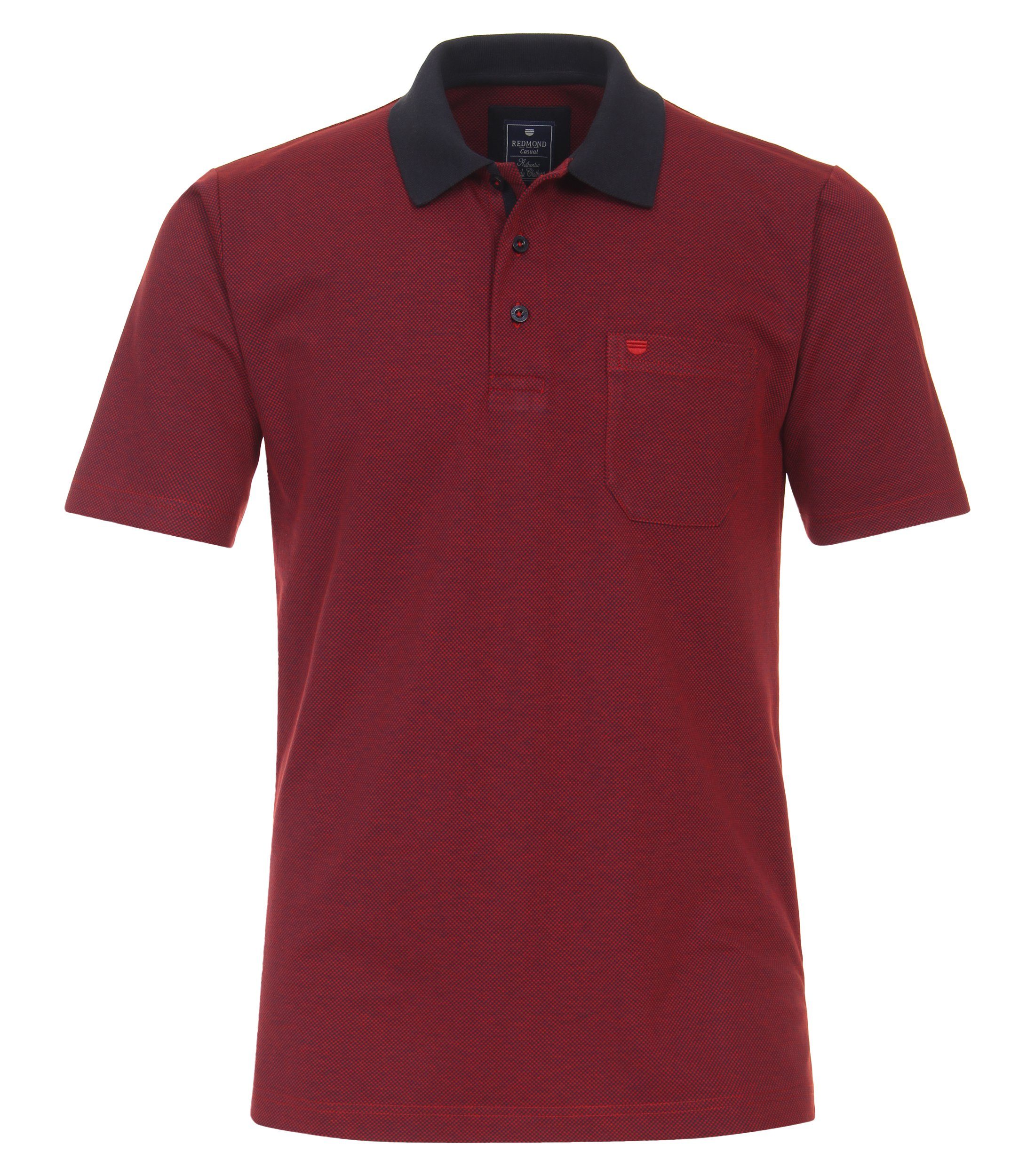 Muster Redmond rot Poloshirt andere 50