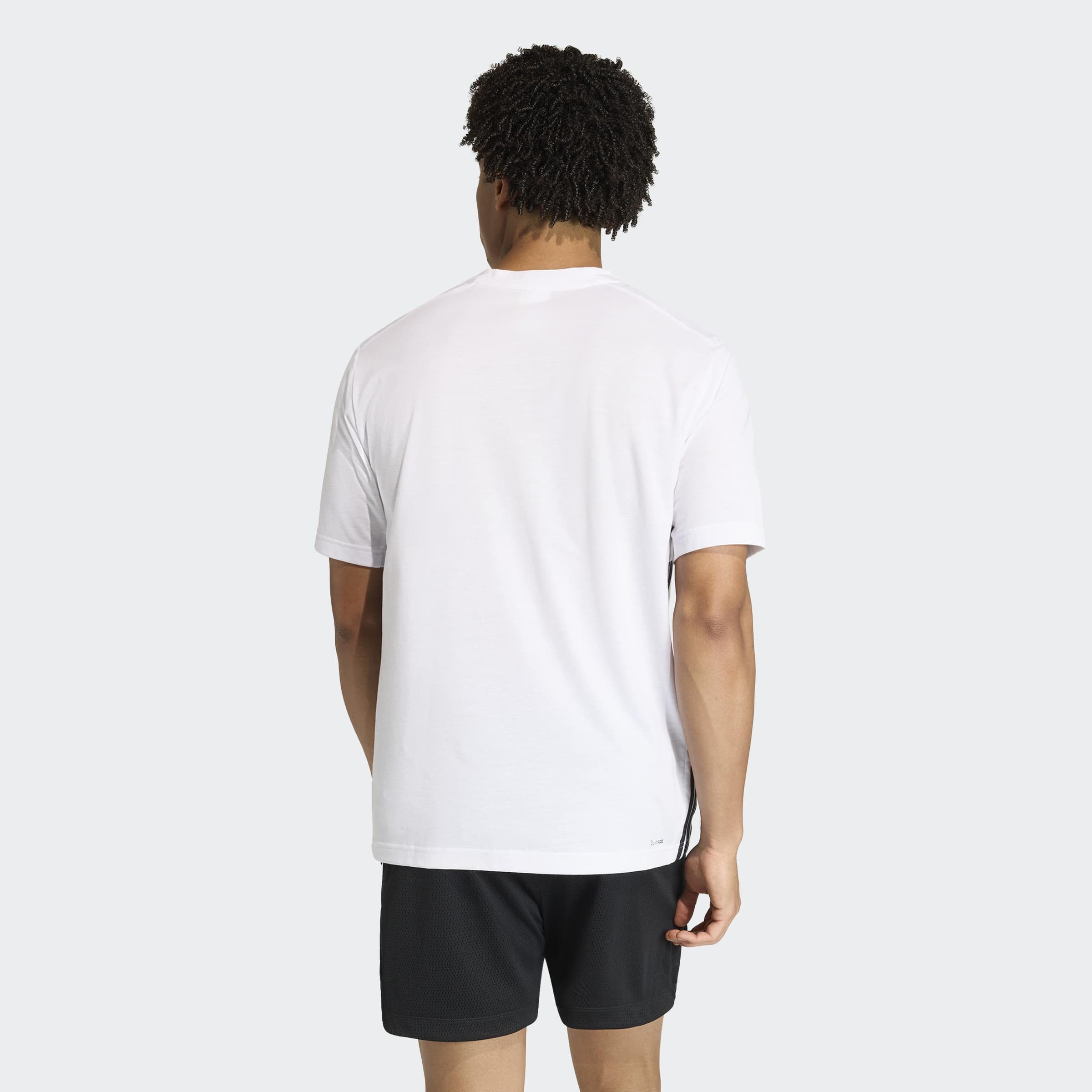 adidas Performance T-Shirt WORKOUT ESSENTIALS FEELREADY 3-STREIFEN mit Rundhalsausschnitt, sportlicher Stil, aus Single Jersey