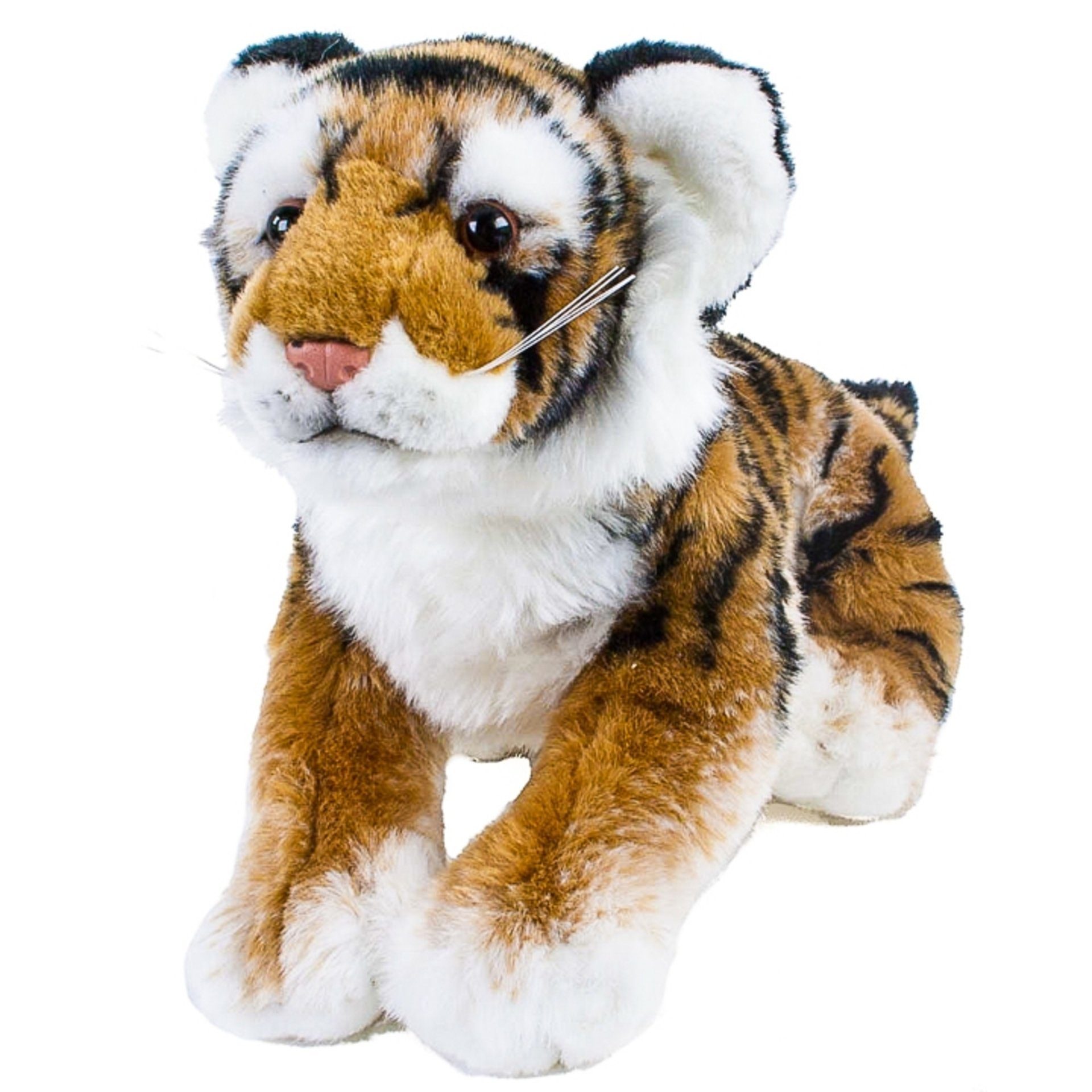 Teddys Rothenburg Kuscheltier Uni-Toys Tiger Simba 45 cm (mit Schwanz) gelb getigert sitzend