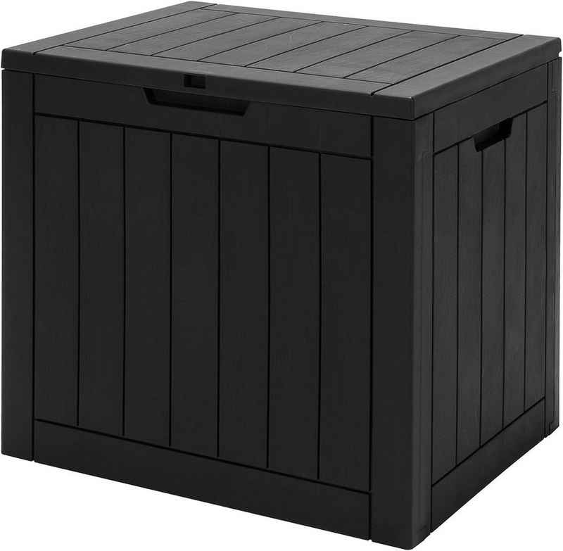 KOMFOTTEU Auflagenbox 114L, tragbare Aufbewahrungsbox, 56 x 43 x 53 cm