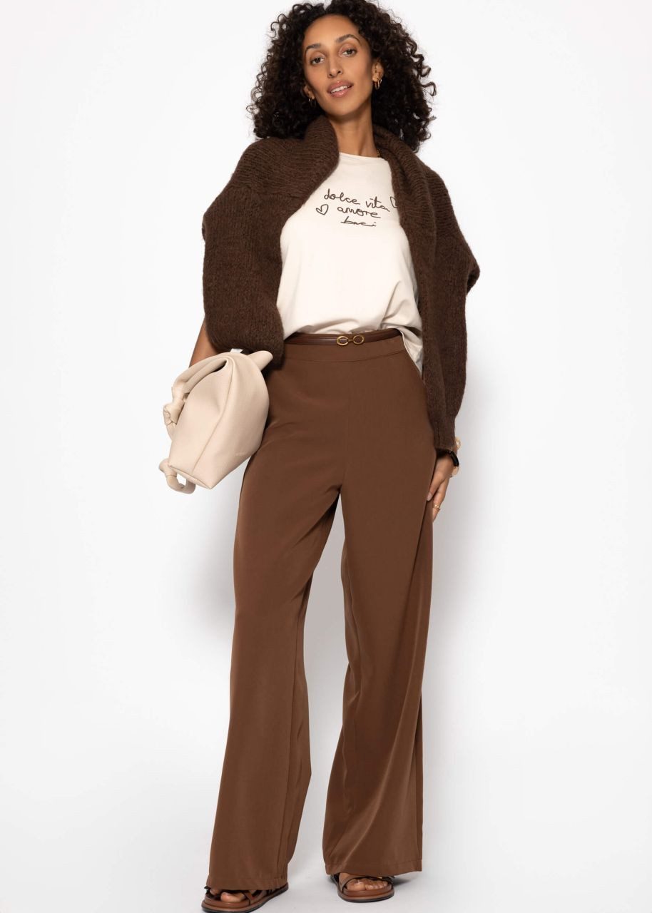 SASSYCLASSY T-Shirt T-Shirt mit LA DOLCE VITA Print Damen Legeres T-Shirt m günstig online kaufen