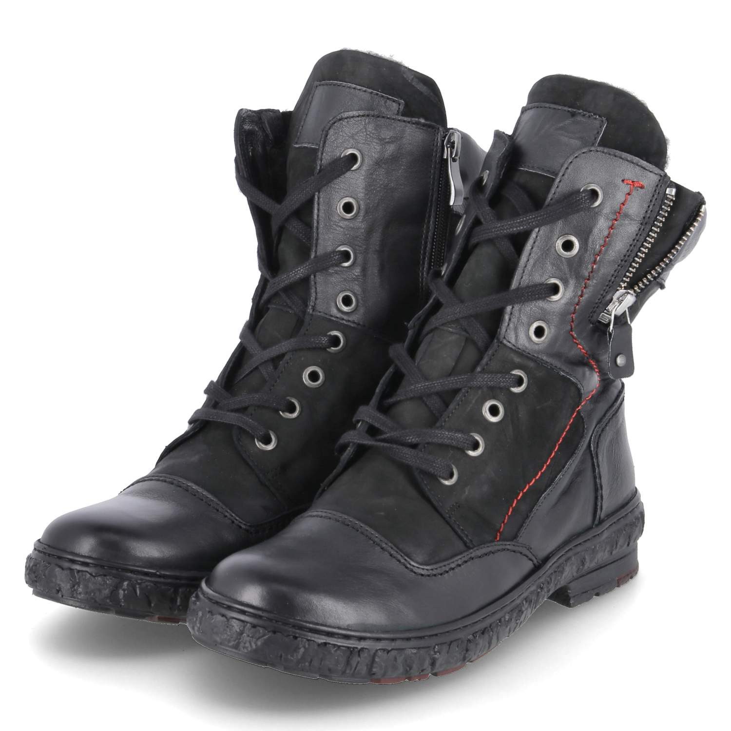KRISBUT Krisbut 3279-2 BSF Damen Glattleder schwarz Winterstiefel