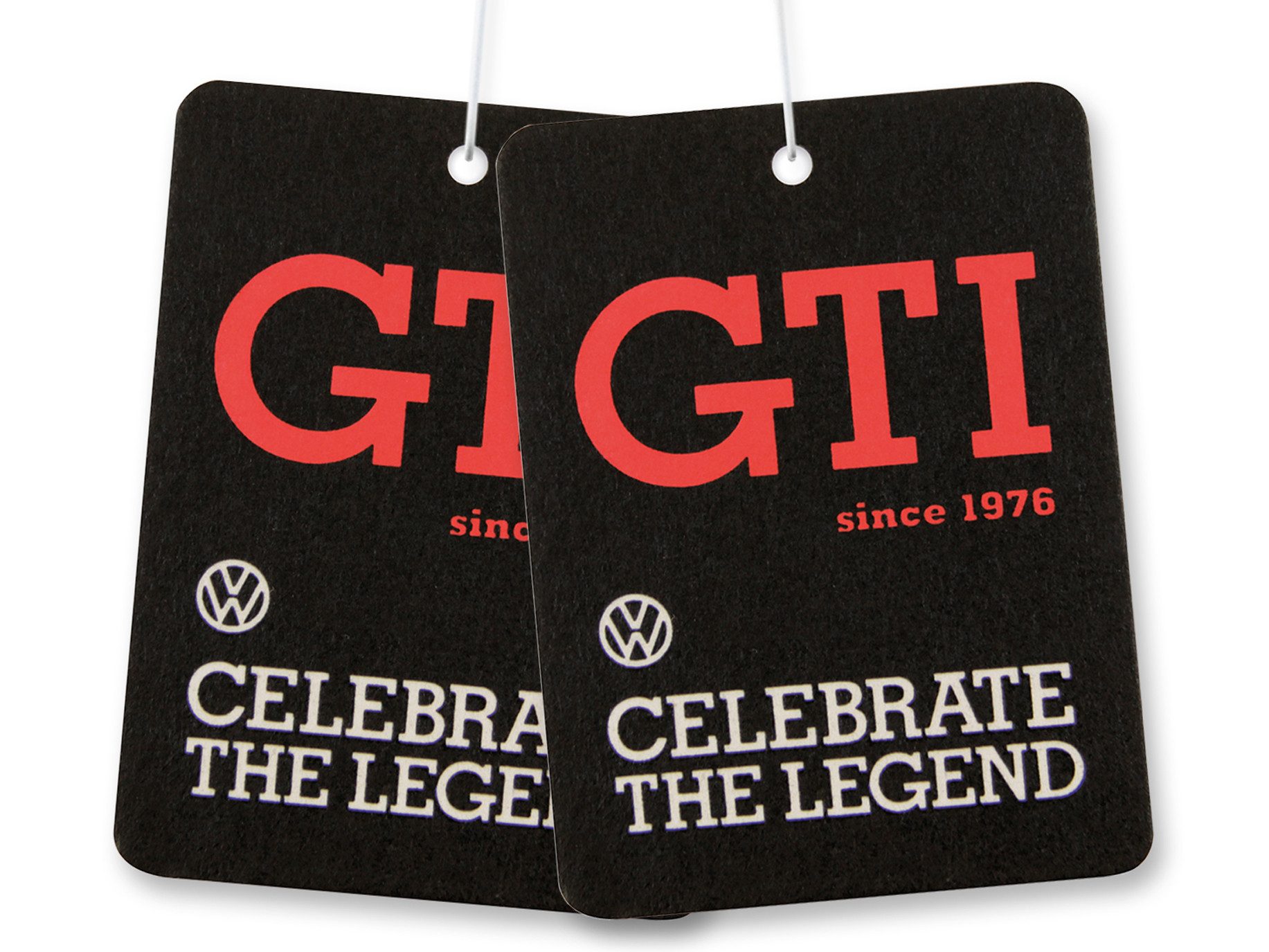 VW Collection by BRISA Raumduft Volkswagen Lufterfrischer fürs Auto (2-St), Duftbaum im GTI Design