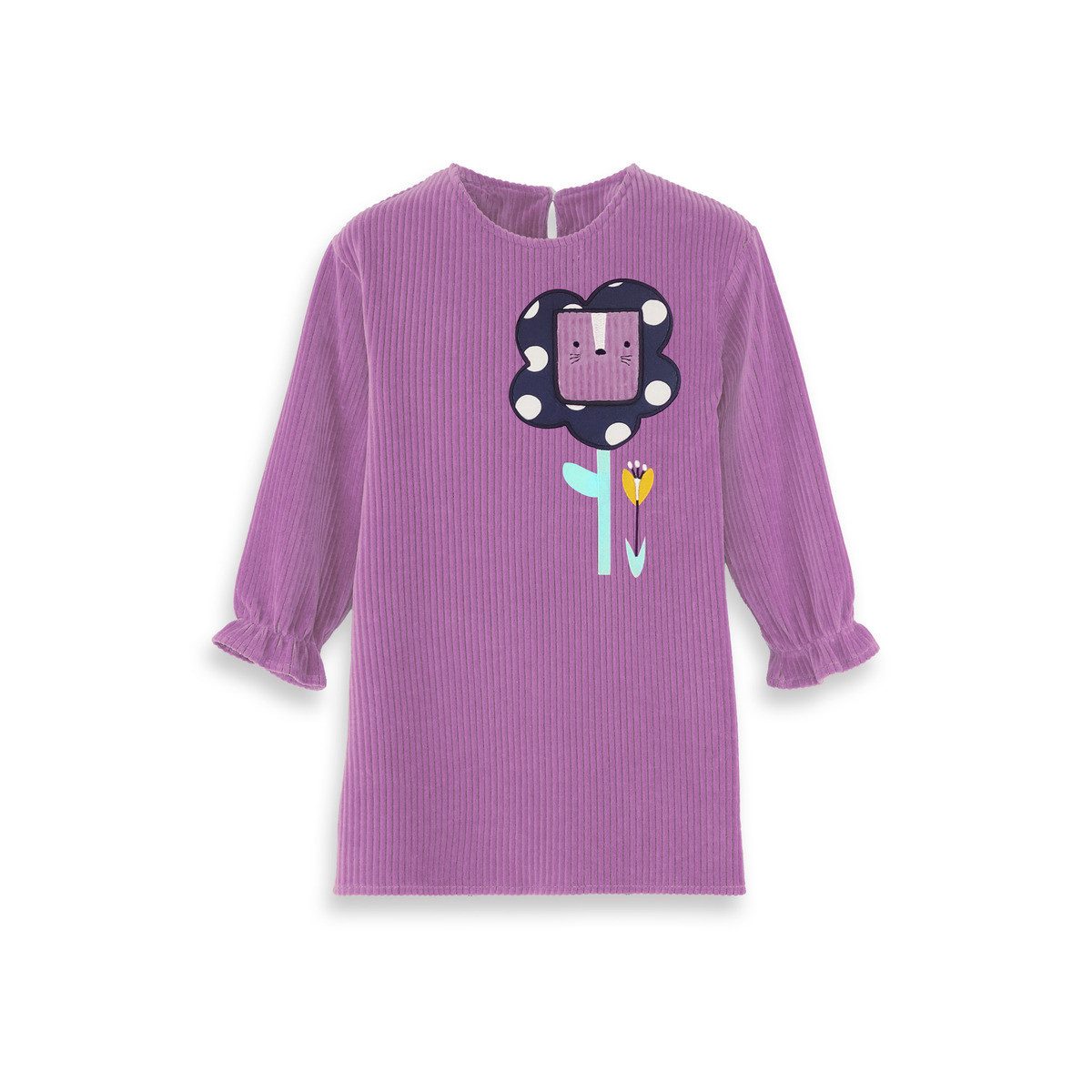 Denokids Midikleid Flower Velvet Mädchen (1-tlg) Bekleidung, Outfit, Dress, Robe, Midikleid