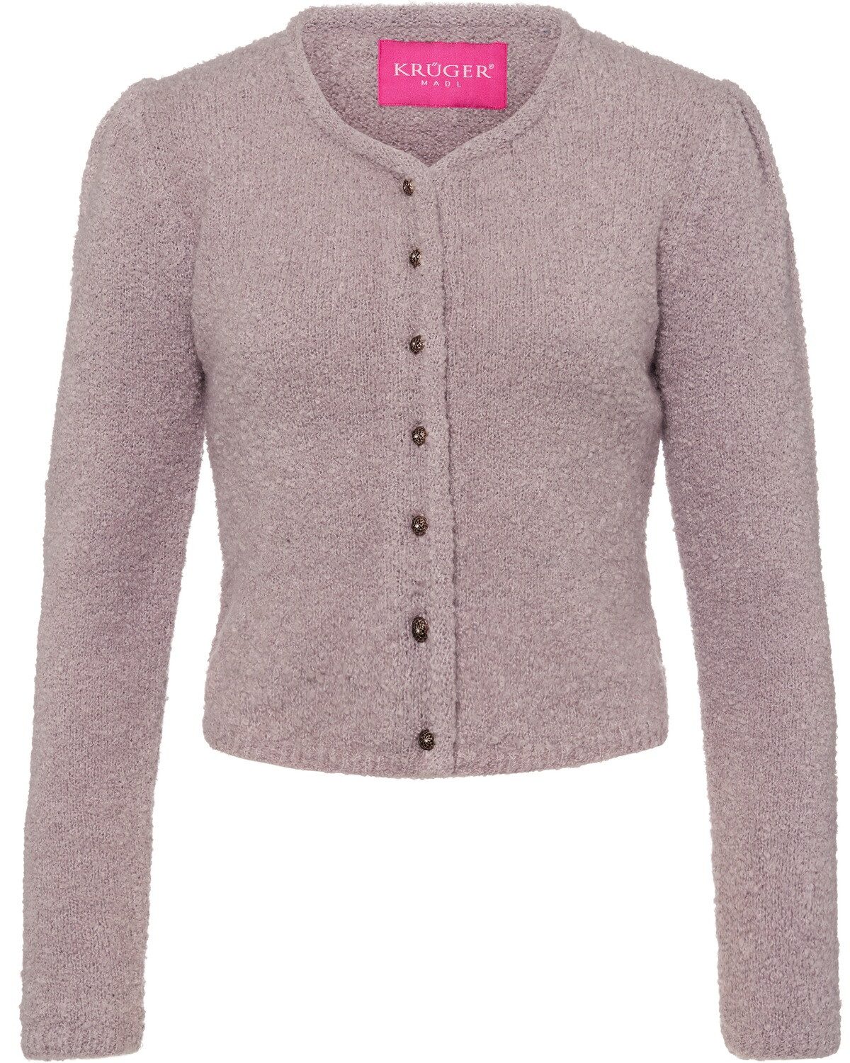 Krüger Madl Strickjacke Bouclé-Strickjacke günstig online kaufen
