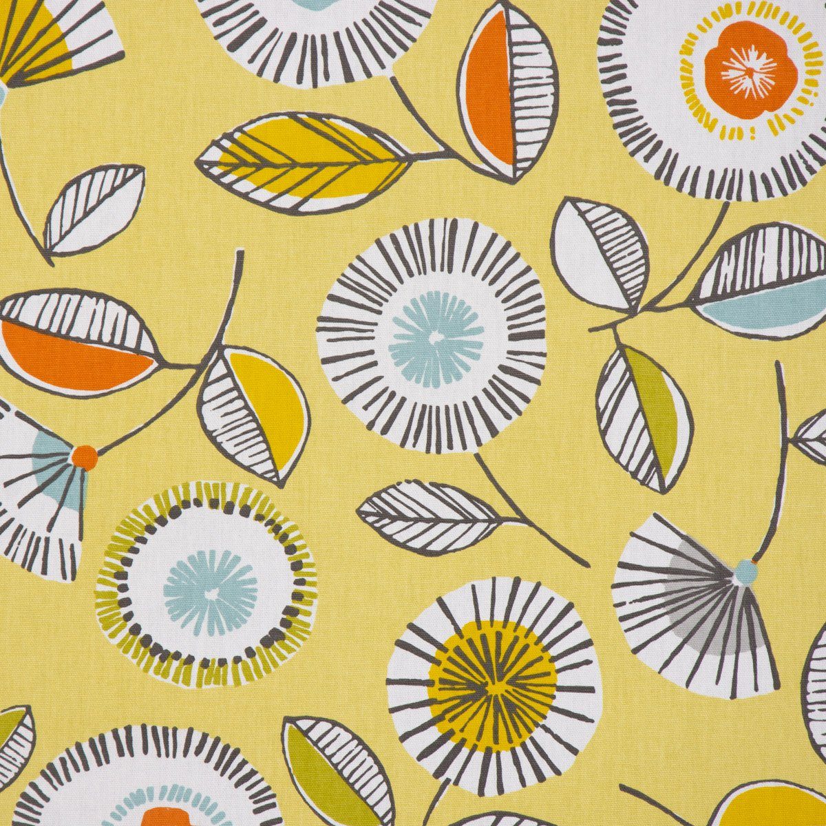 SCHÖNER LEBEN. Tischdecke SCHÖNER LEBEN. Tischdecke Sundance Blumen hellgrün braun orange aqua, handmade