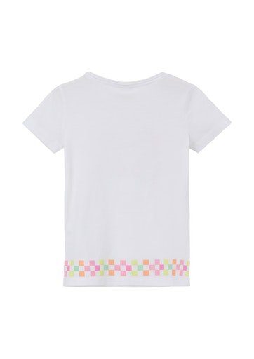 white dezenter Stickerei Junior T-Shirt s.Oliver mit