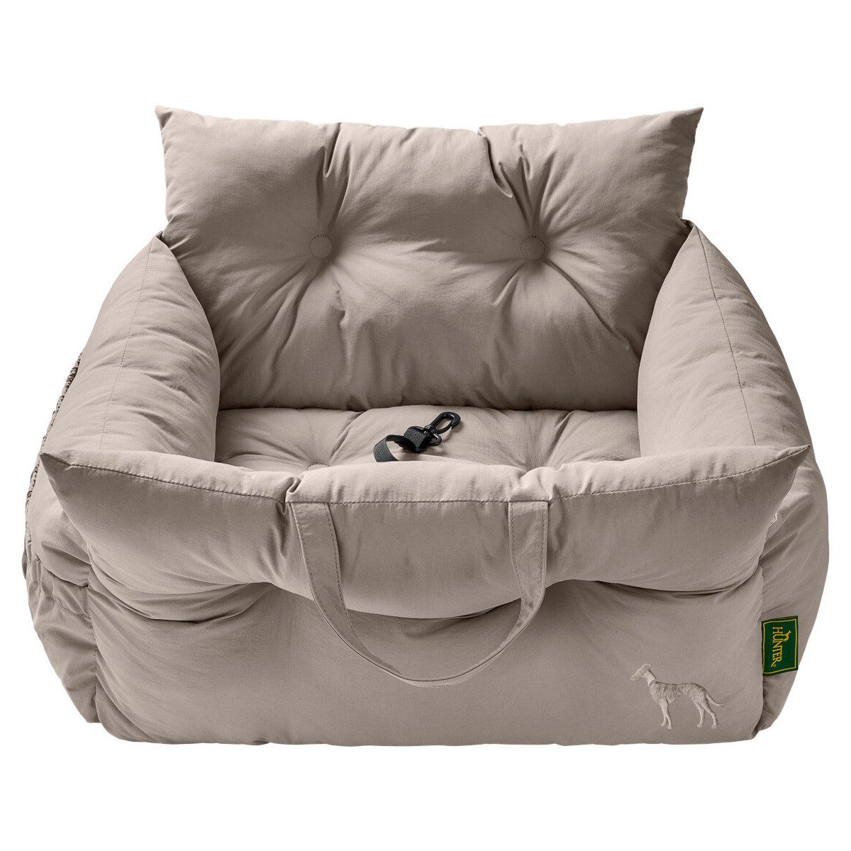 Hunter Tierbedarf Tier-Autobett 2-in-1 Autositz und Reisebett Seoul greige günstig online kaufen