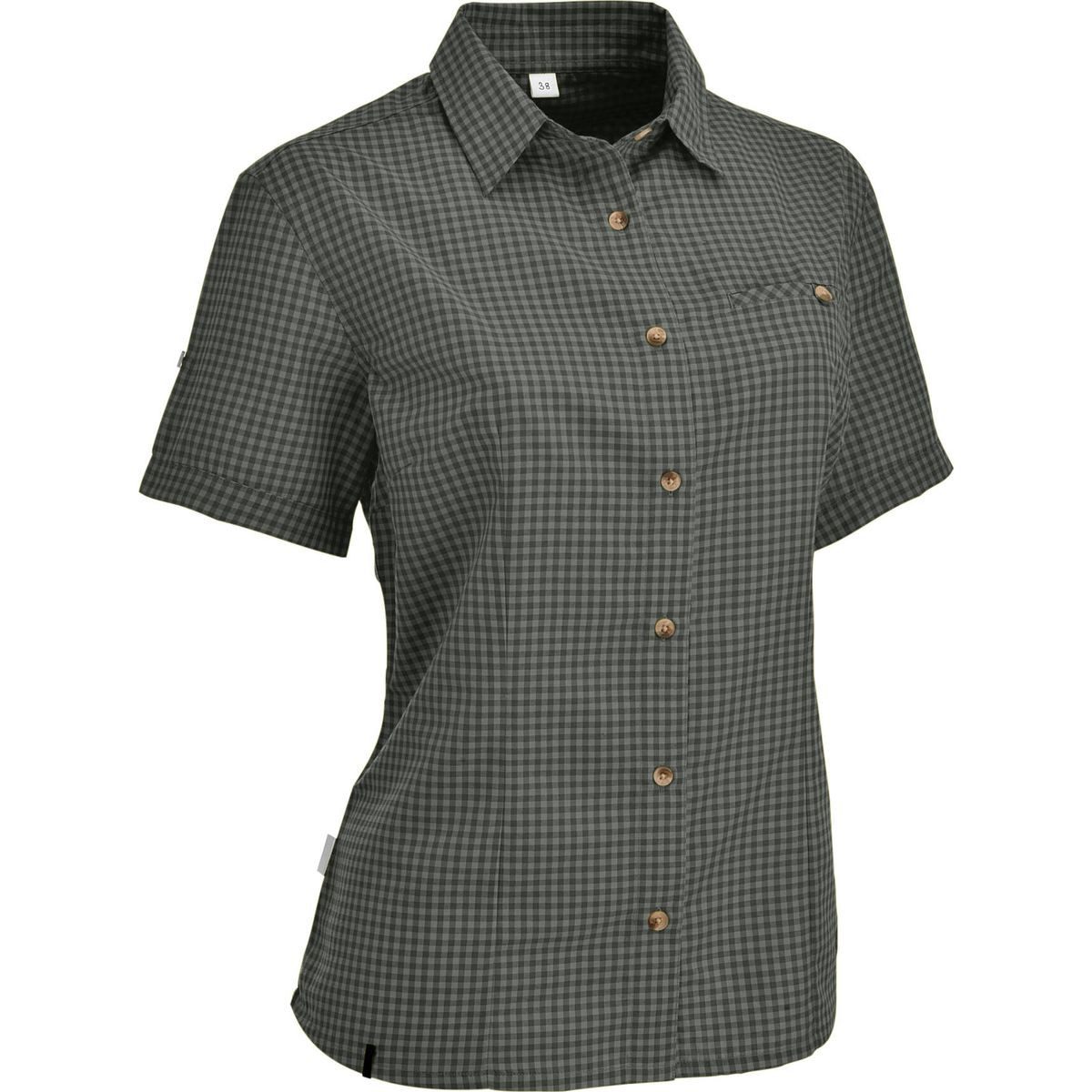 Maul Sport® Outdoorbluse Sandnes XT - 1/2 Bluse Kariert Modische und funktionale Damenbluse, ideal für Wandern und Freizeit