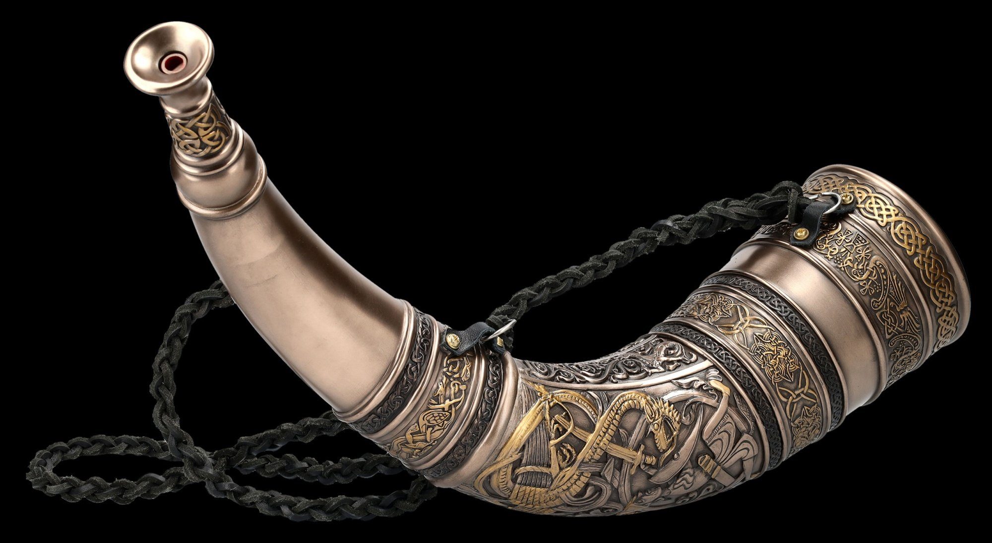 Figuren Shop GmbH Wanddekoobjekt Wanddeko - Wikinger Signalhorn (funktionsf günstig online kaufen