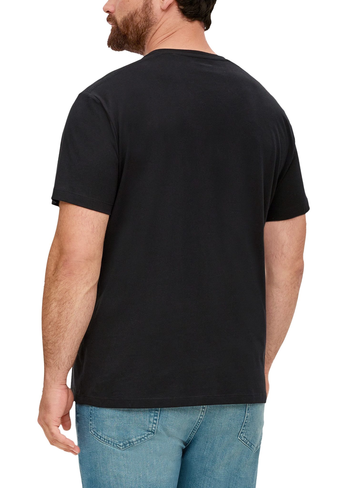 s.Oliver Men Big Sizes Kurzarmshirt mit Logo-Print/Große Größen günstig online kaufen