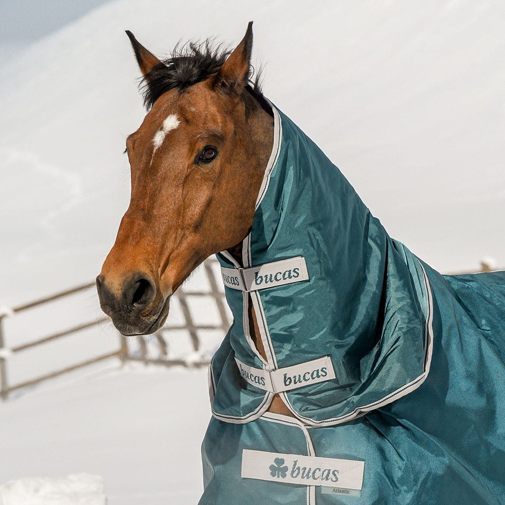 Bucas Pferde-Halsteil Bucas Atlantic Combi Neck 50g - Green - Halsteil