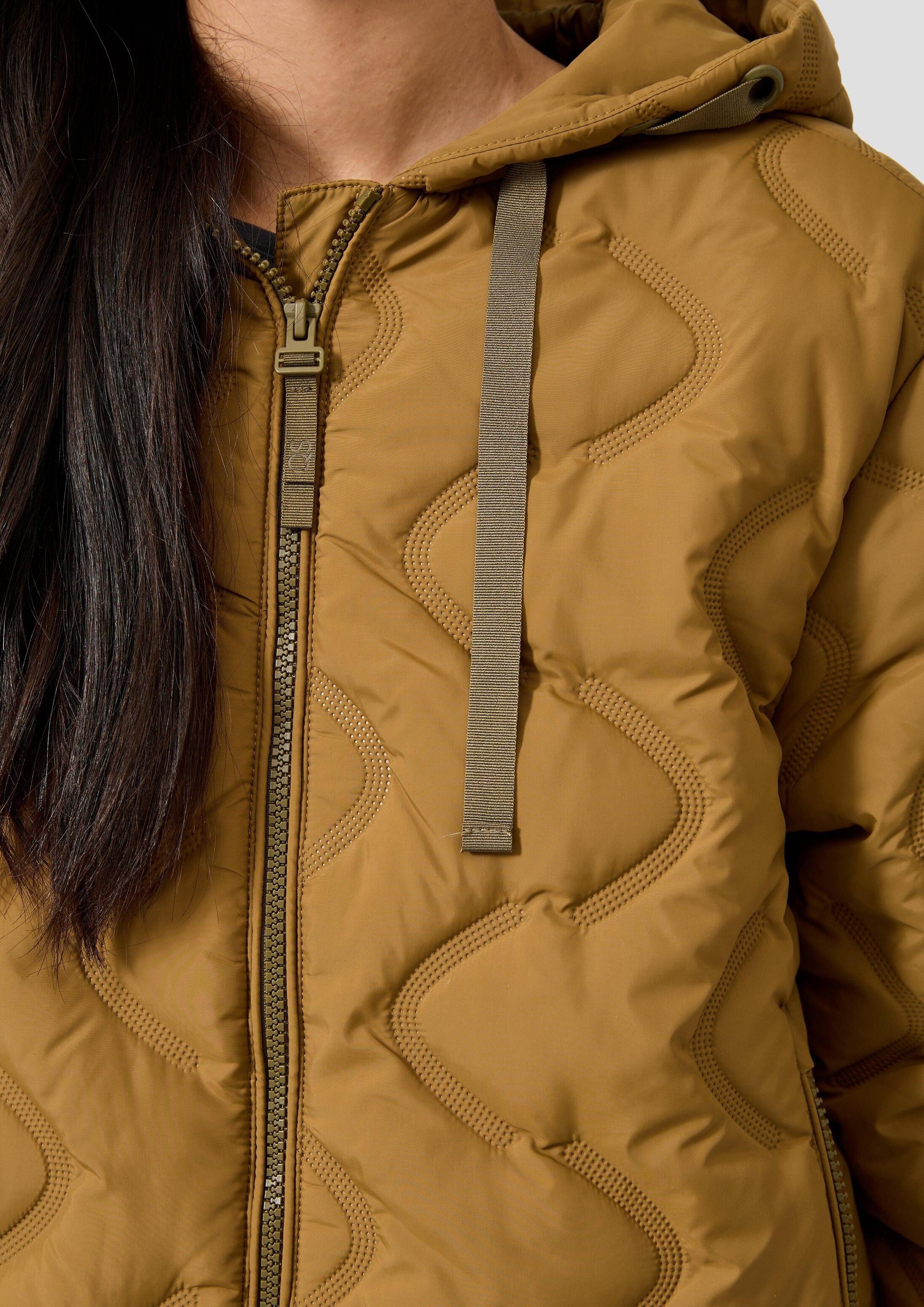 QS Funktionsjacke Outdoor-Jacke Wattierte Jacke mit geprägtem Muster – Bild 4 von 5