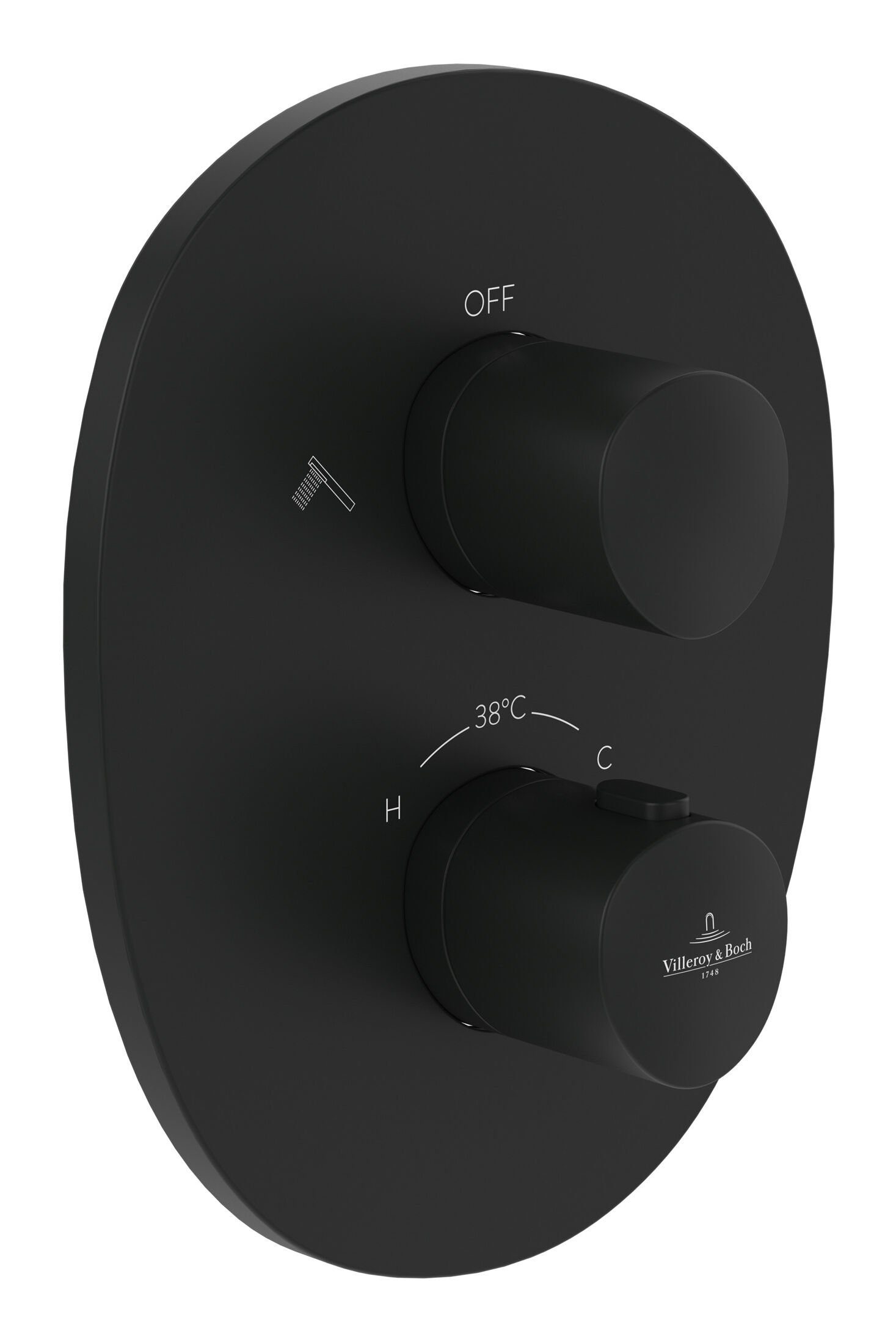 Villeroy & Boch Unterputzarmatur Antao Unterputz-Thermostat, mit Umsteller, Wandmontage