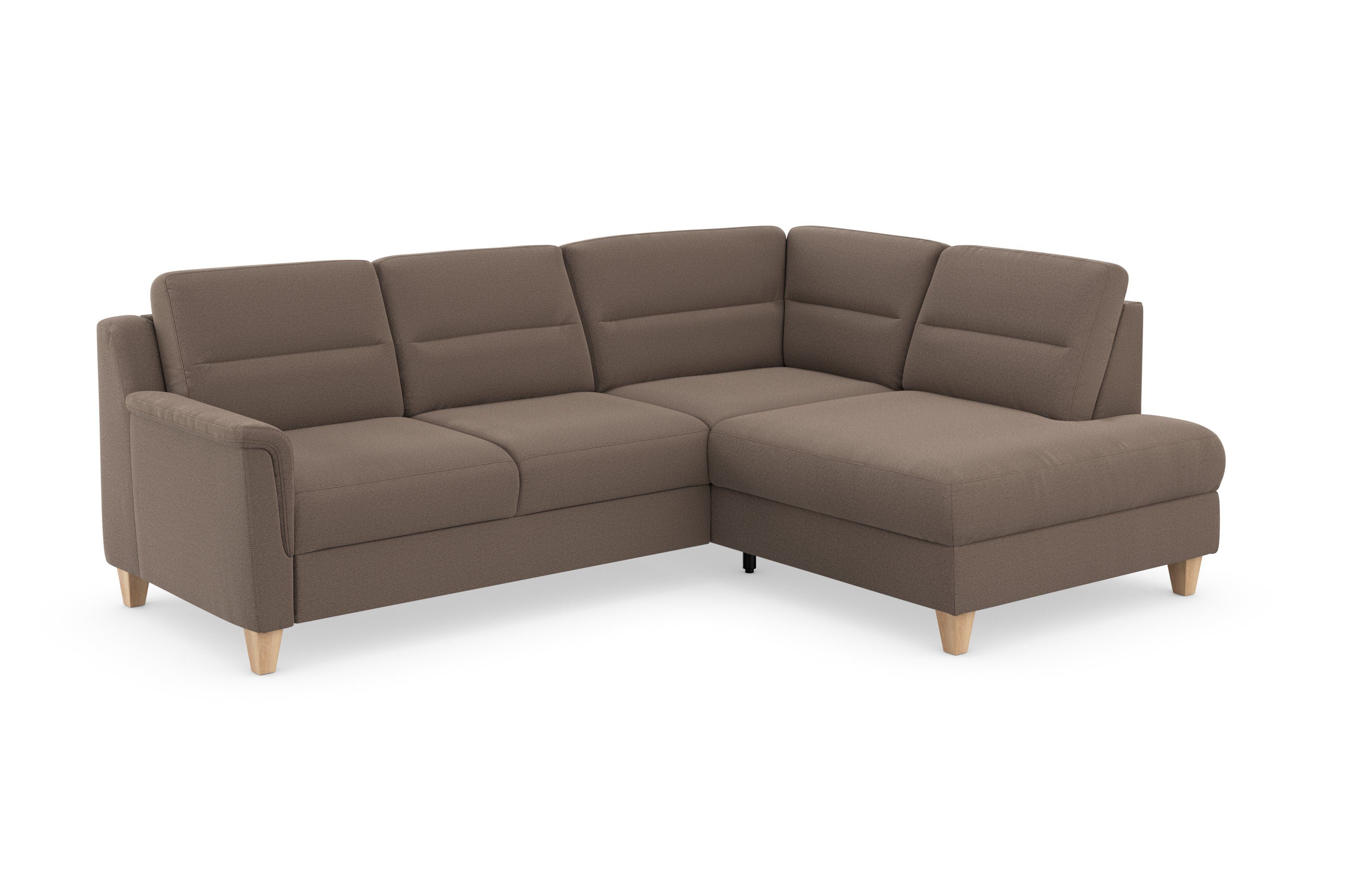 sit&more Ecksofa Farö, Bettfunktion inklusive Federkern, mit Bettkasten wahlweise und