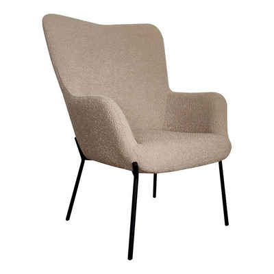 ebuy24 Relaxsessel Glasgow Sessel bouclé braun.