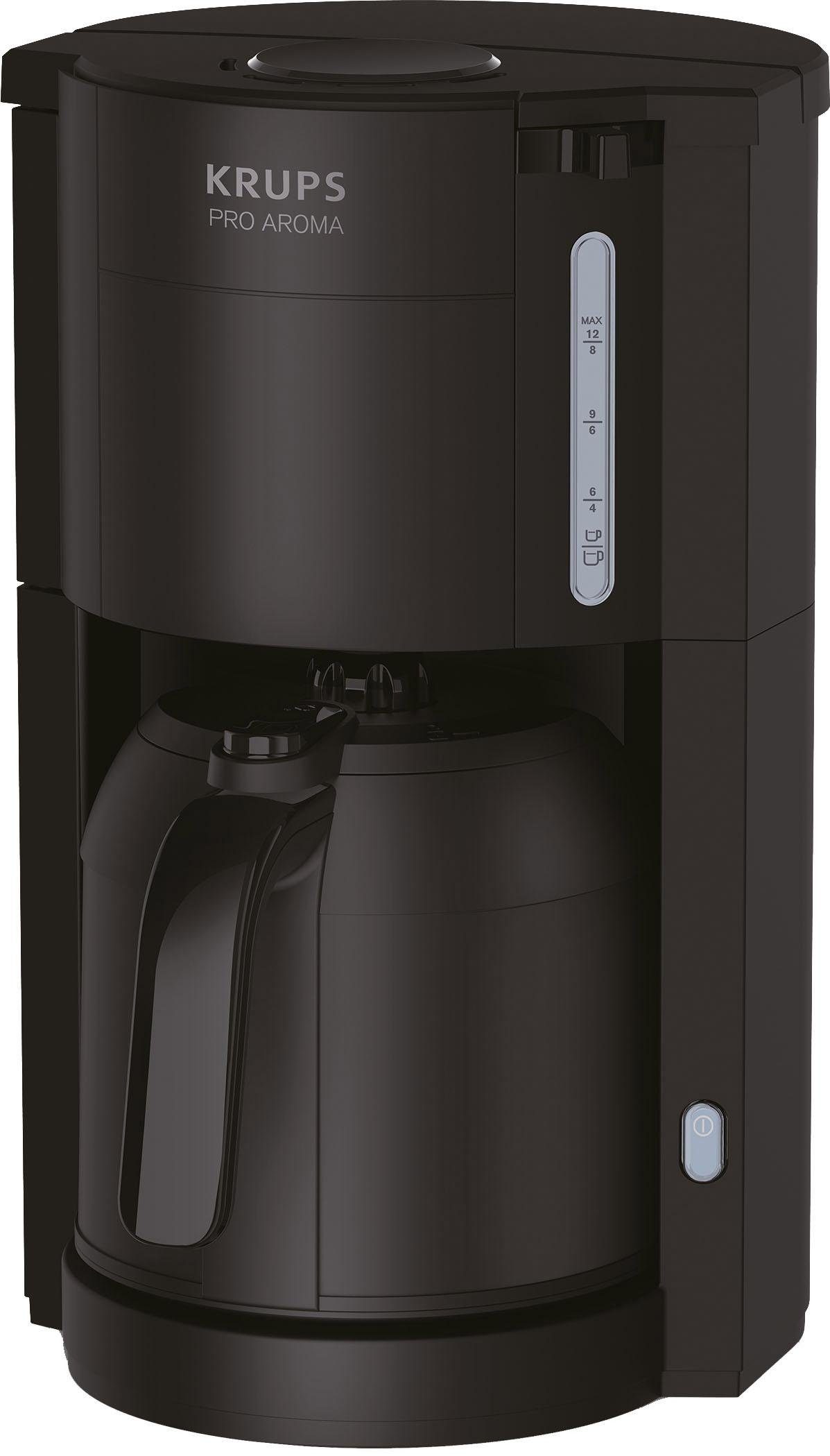 Krups Filterkaffeemaschine Pro Aroma KM3038, 1l Kaffeekanne, Papierfilter