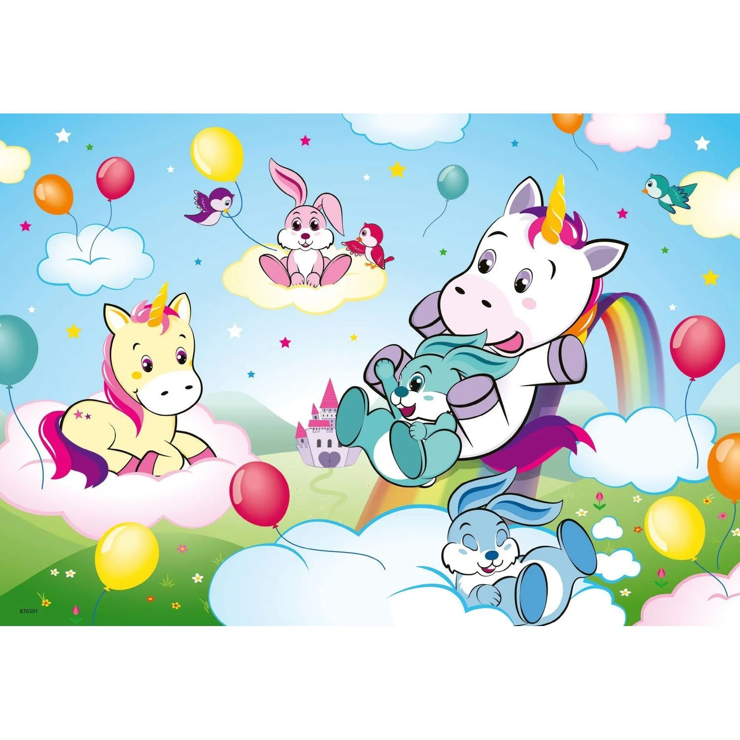 Ravensburger Puzzle Märchenhaftes Einhorn - Puzzle mit 2X24 Teilen, 24 Puzzleteile