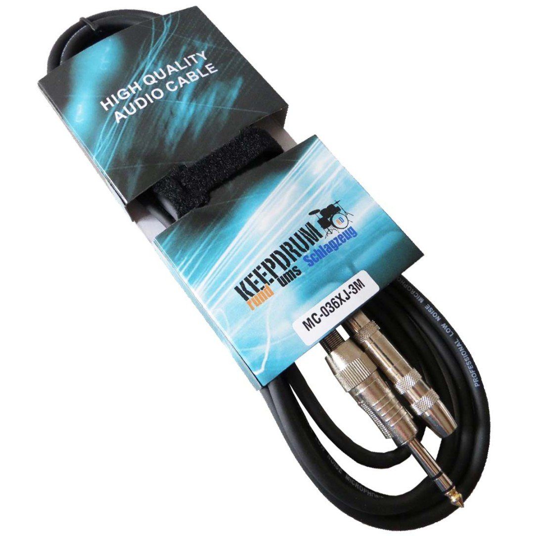 keepdrum keepdrum MC036XJ 3m Kopfhörer Verläangerungskabel 6,3mm Audio-Kabel, 6,35-mm-Klinke, 6,35-mm-Klinke