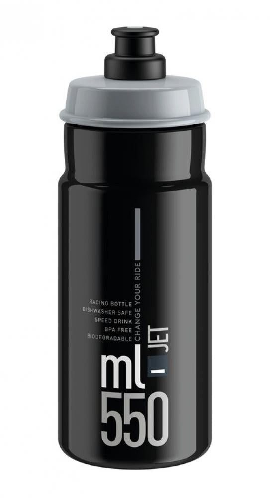 Elite Trinkflasche Elite Trinkflasche Jet 550 ml schwarz grau