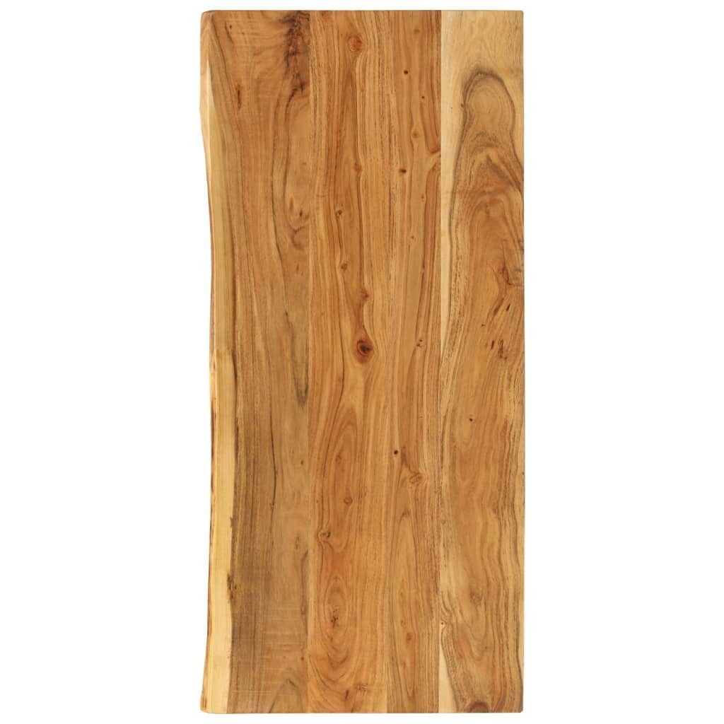 vidaXL Waschtischplatte Badezimmer-Waschtischplatte Massivholz 140x52x3,8 cm