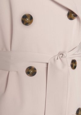 LASCANA Trenchcoat (mit Bindegürtel) zum Regulieren, leichter Damenmantel, casual-chic