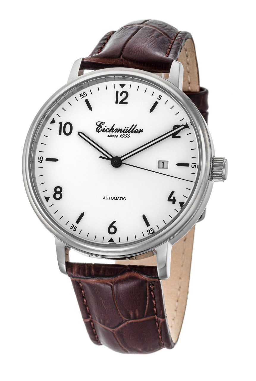 Automatikuhr Herrenuhr RE7031 Weiss – Gehäuse 42 mm, Lederarmband