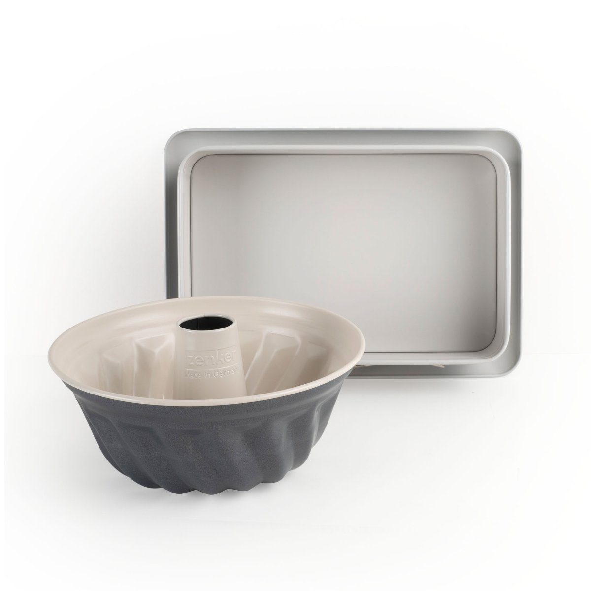 Zenker Back-Set Backformen Set "Crème Noir Basics", 2-teilig