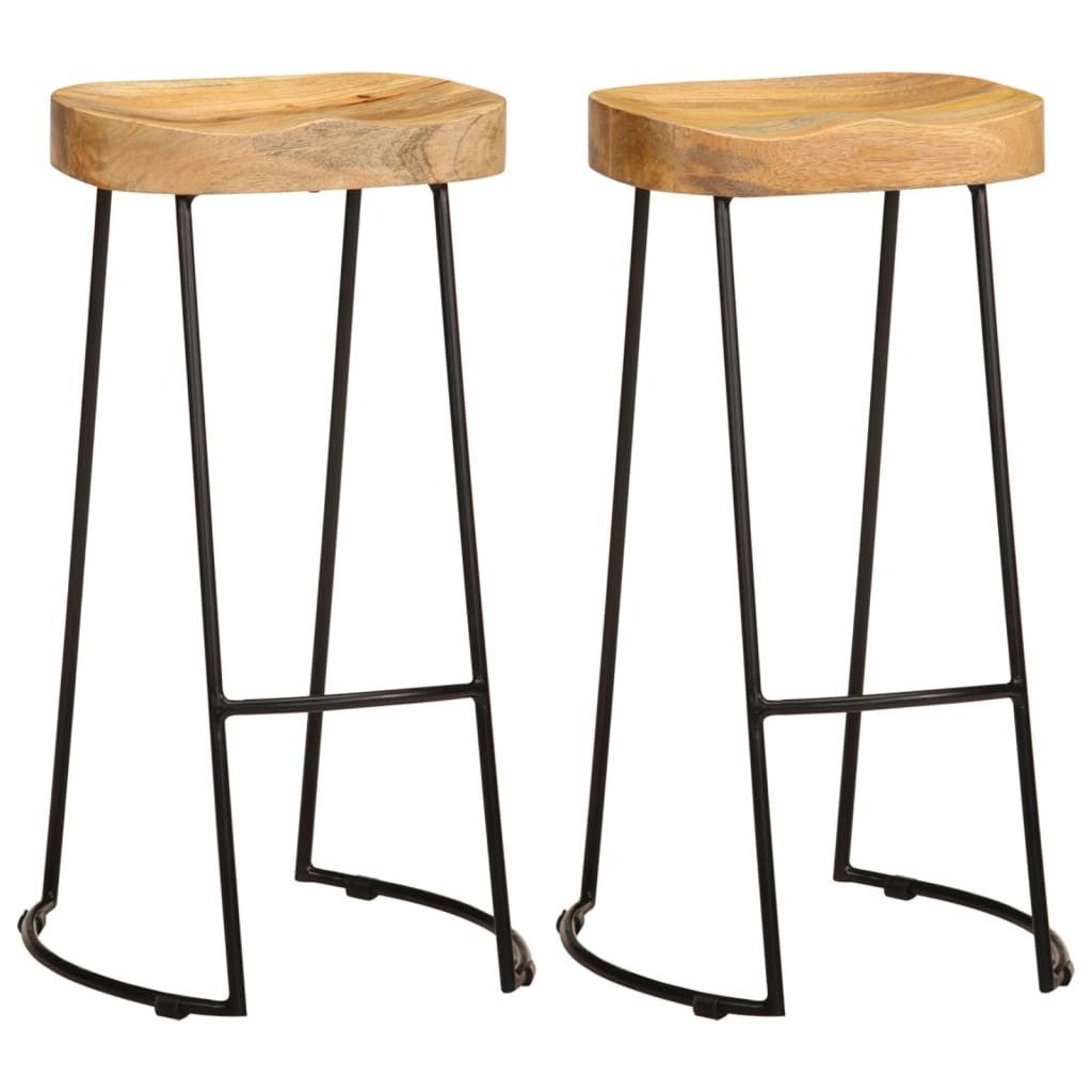 Barhocker Barhocker 2 Stk. Massivholz