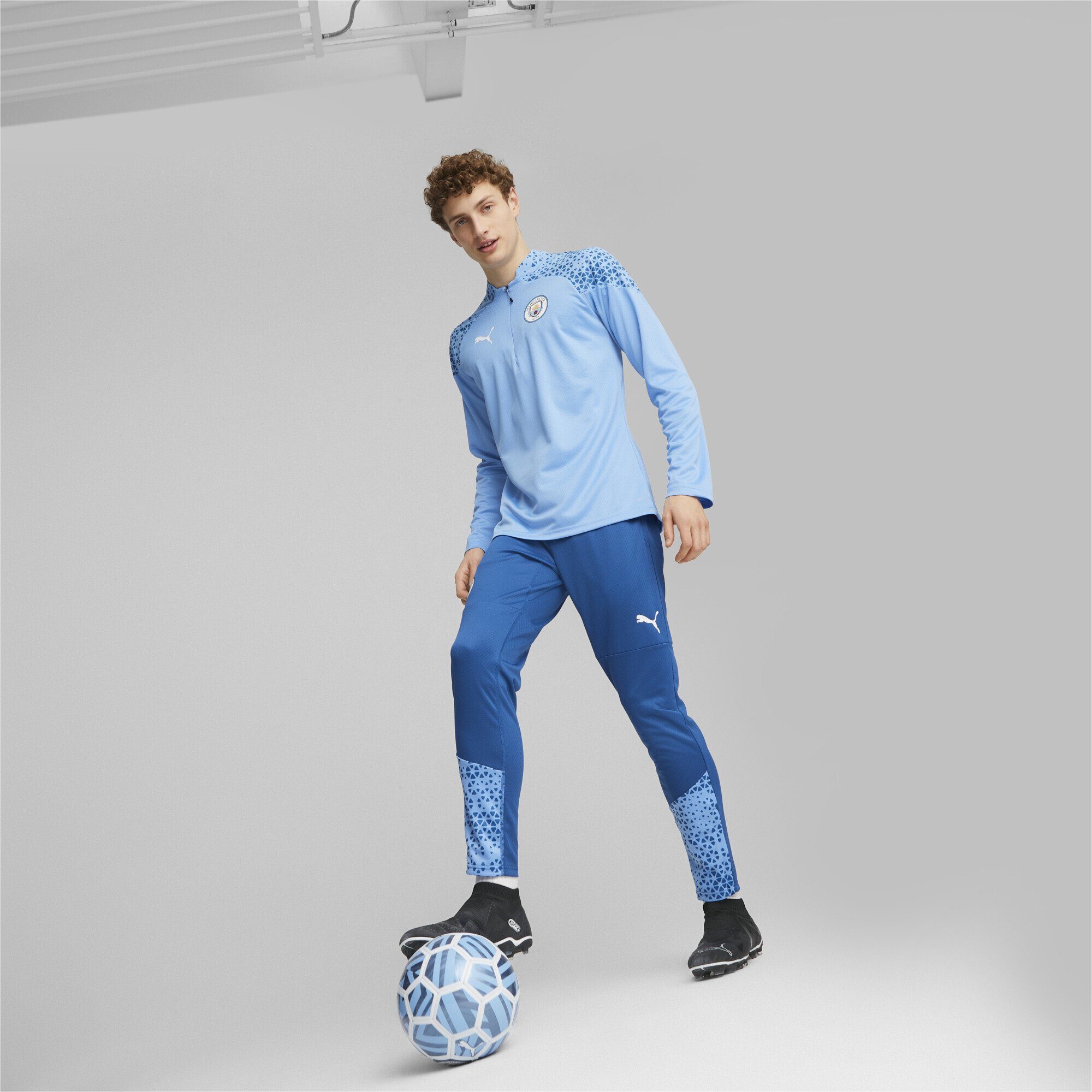 Blue Herren Light PUMA Sporthose Manchester City Lake Team Fußball-Trainingshose