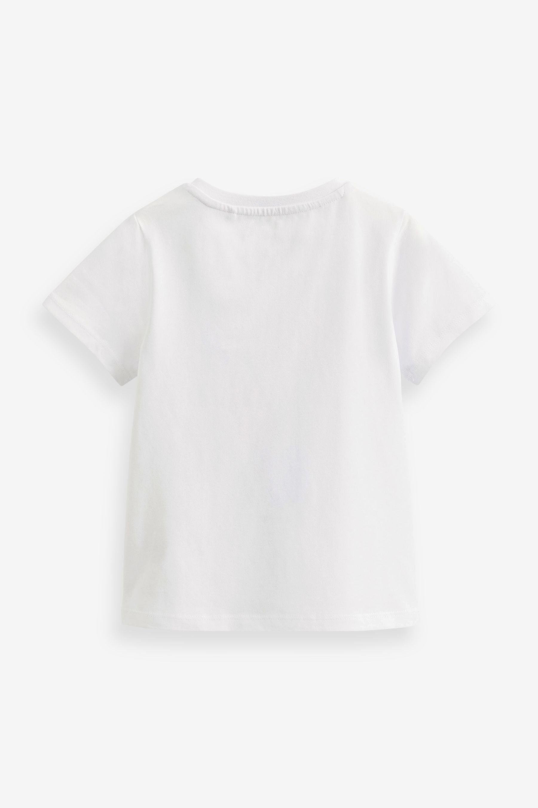 Next T-Shirt T-Shirt White Parkinsons (1-tlg) Fit Regular im