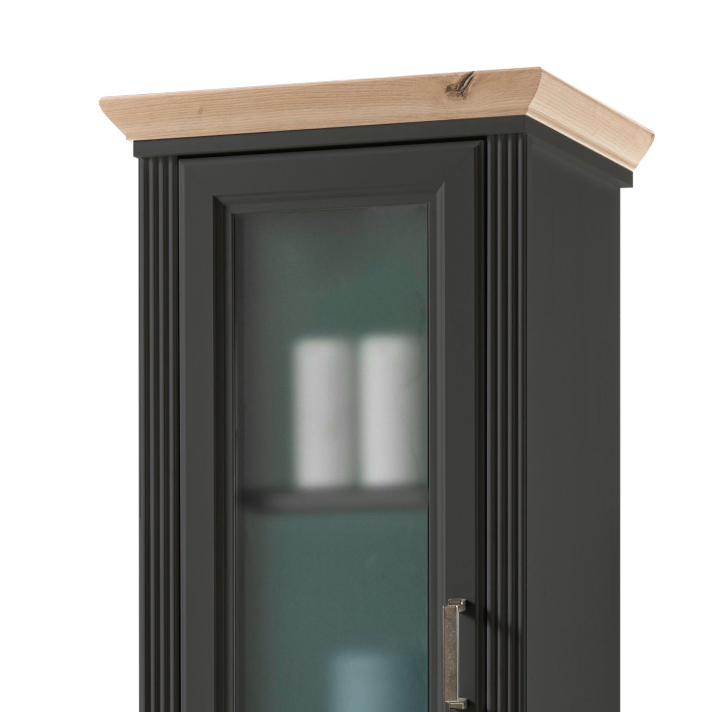 Bega Consult Hochschrank Bad Hochschrank Jasmin grau Artisan Eiche