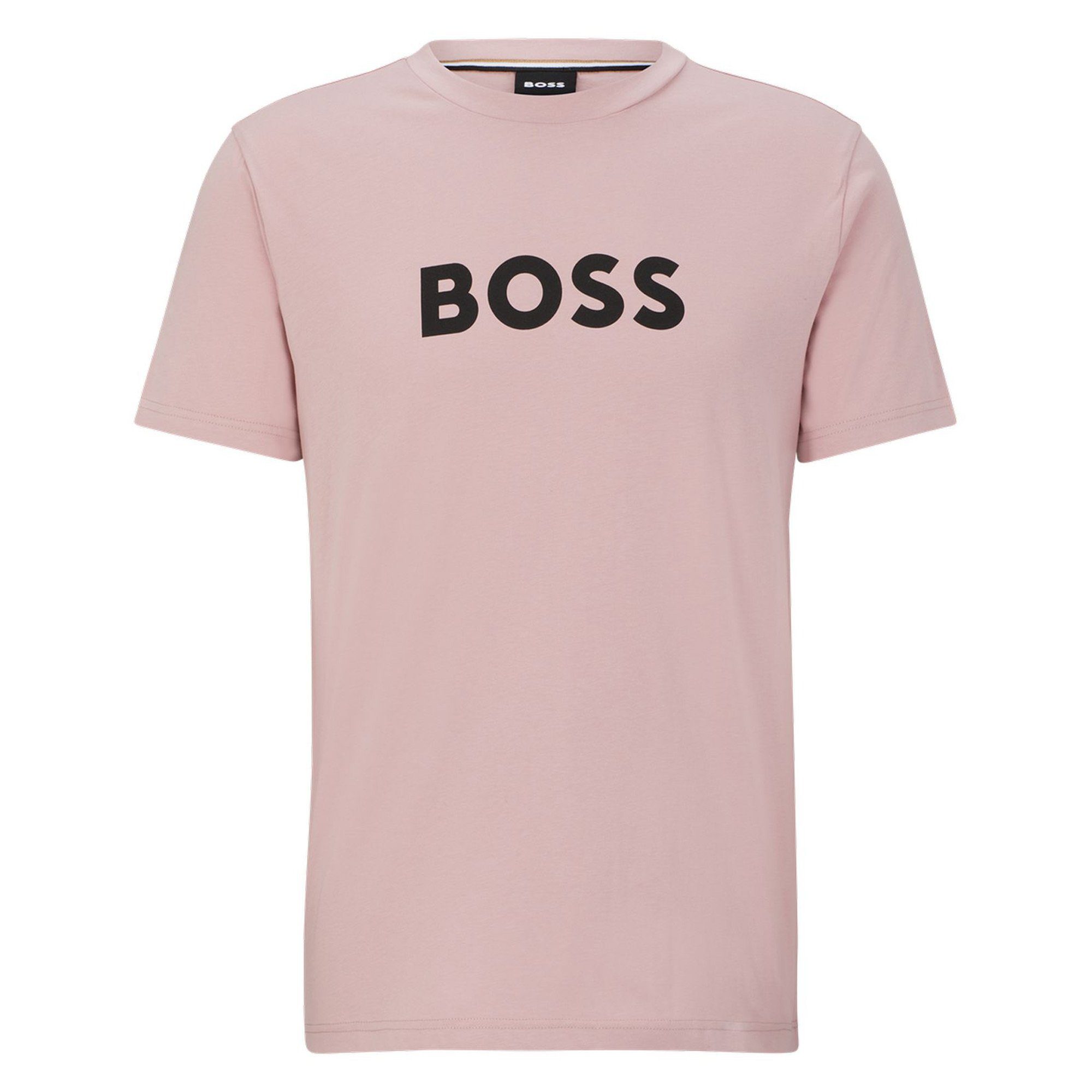 T-Shirt RN, T-Shirt Rundhals, - T-Shirt Rosa Herren Kurzarm BOSS