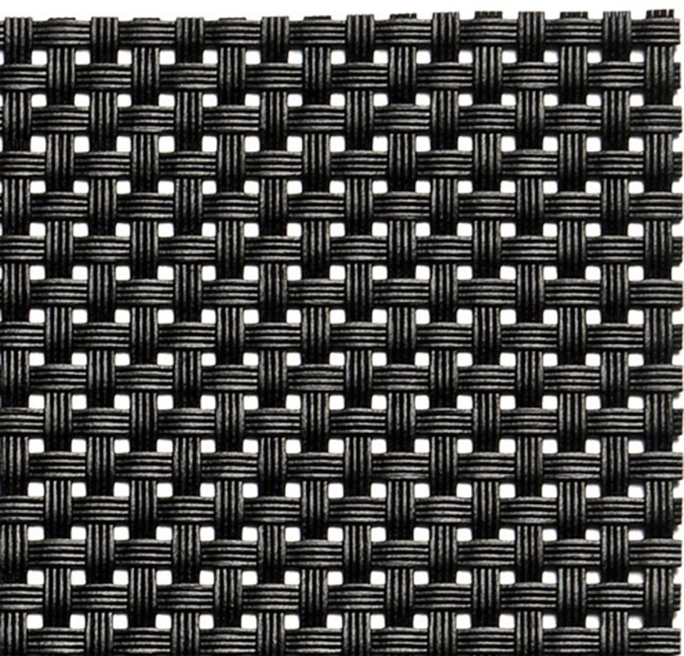 Platzset, Schmalband, schwarz umgenähten 45x33 leicht mit cm (6-St), abwischbar, APS, Rand