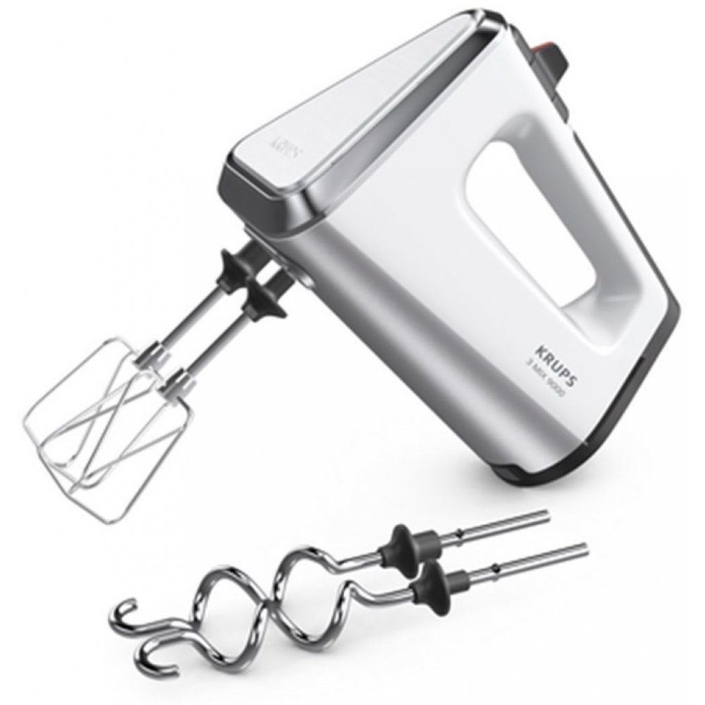 Krups Handmixer GN9101 - 3 Mix 9000 - Handmixer - weiß/silber