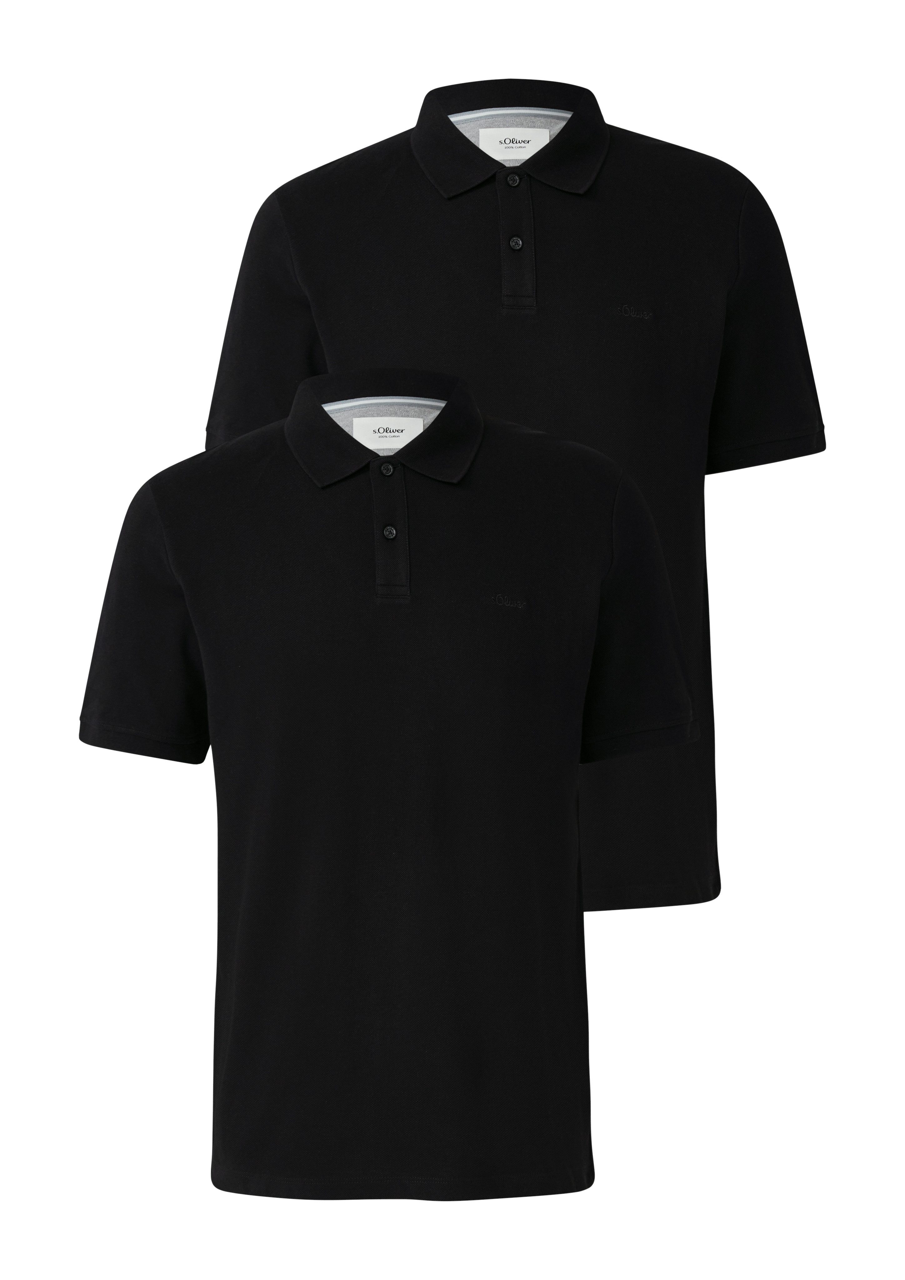 s.Oliver Poloshirt (Packung, 2-tlg) mit Logo günstig online kaufen