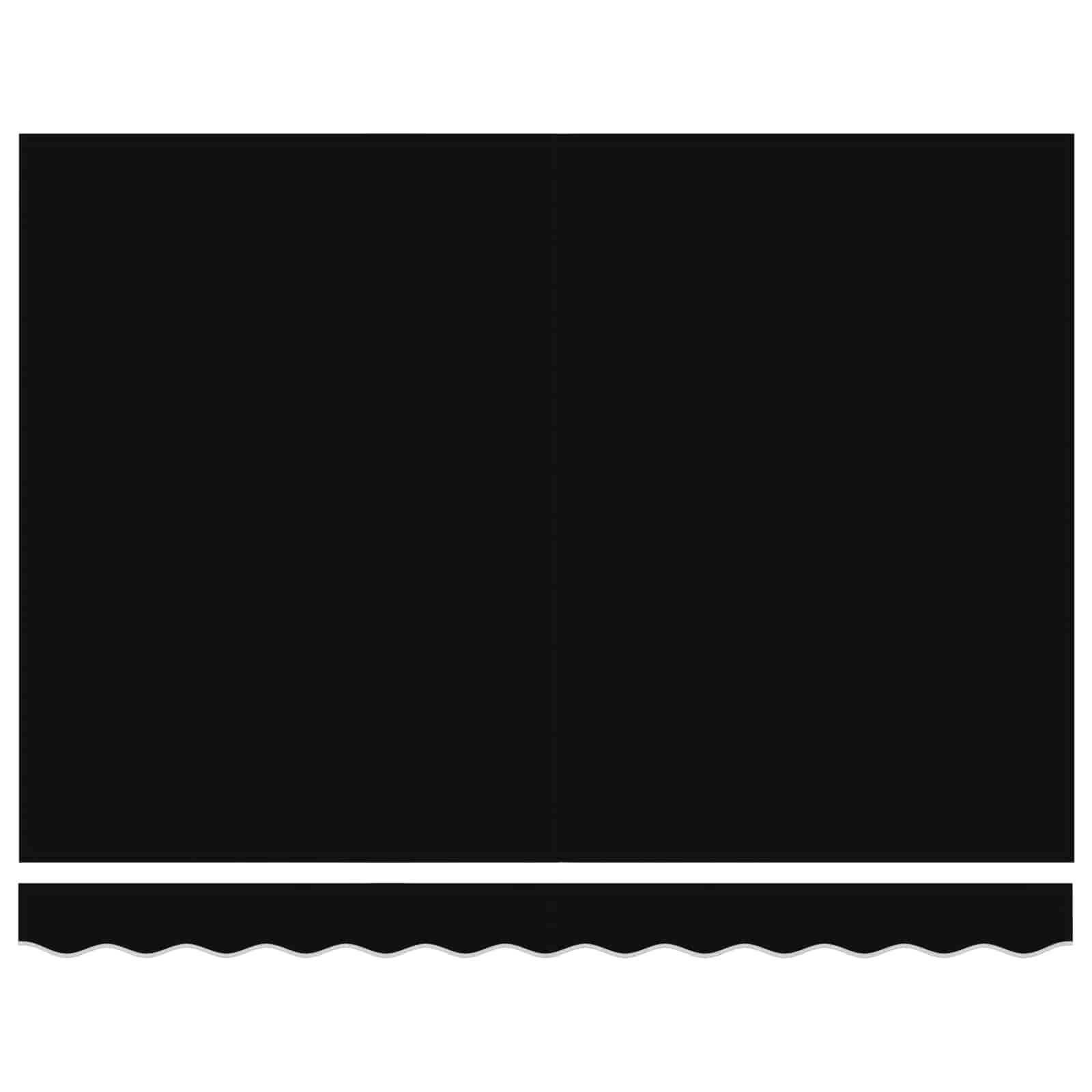 vidaXL Markise Ausziehbare Markise Schwarz 300 x 250 cm Leinen und Aluminium (1-St)