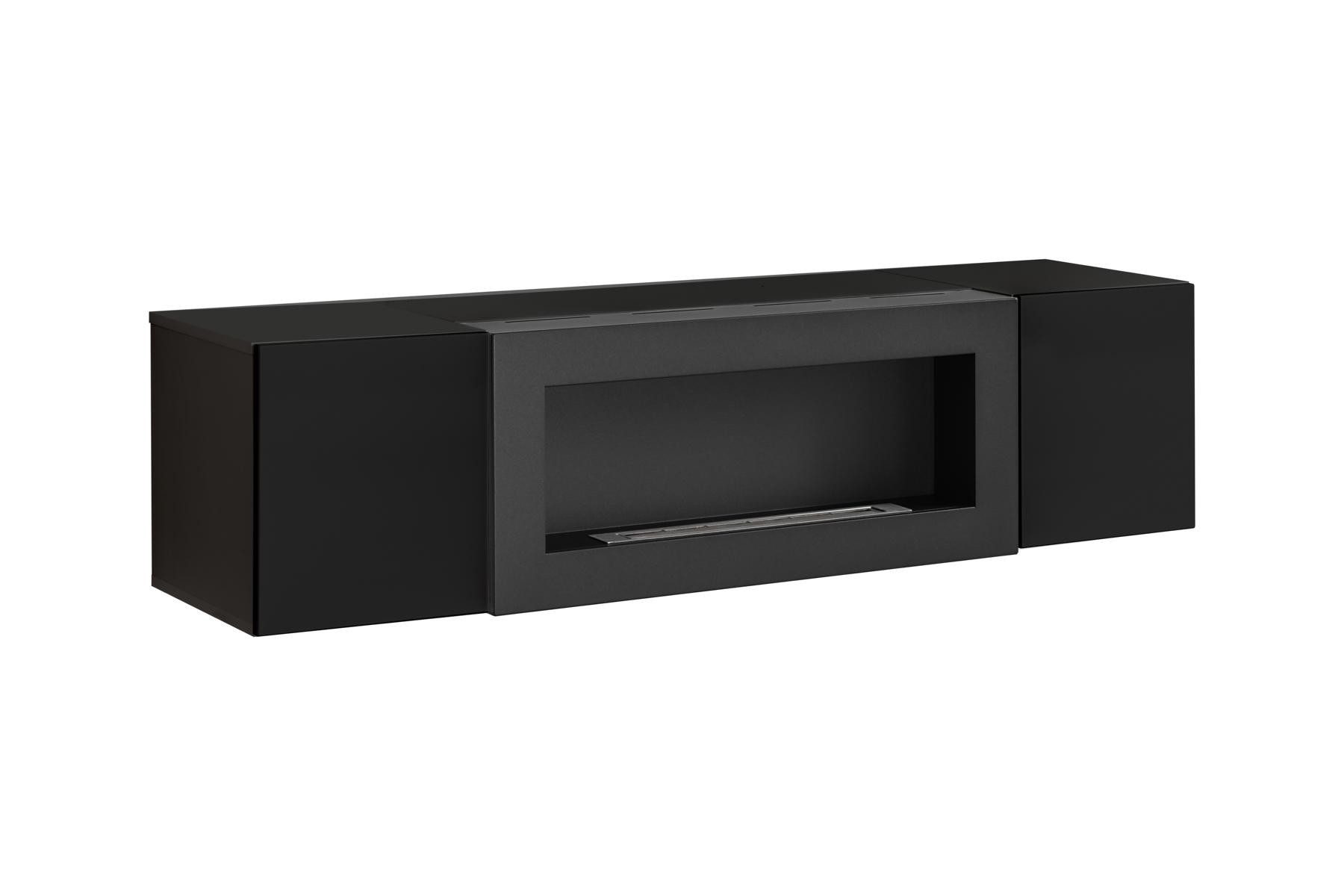 JVmoebel Sideboard Luxus Wandschrank aus Holz mit Kamin-Design, Made in Europa