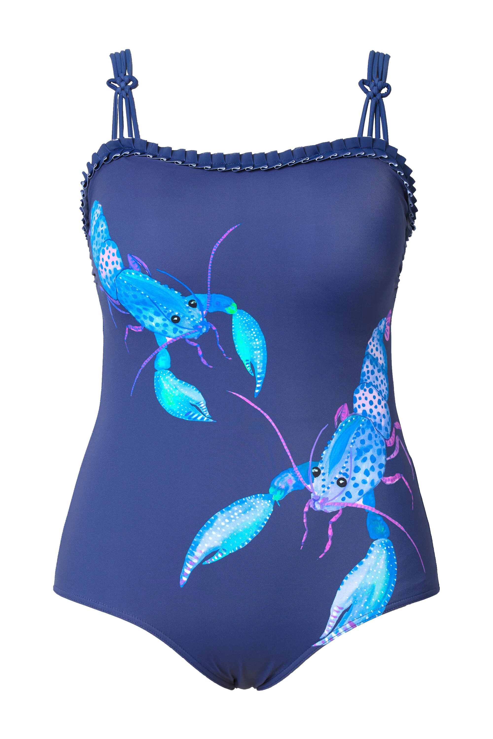 Ulla Popken Badeanzug Badeanzug Hummer Softcups 4er-Träger recycelt günstig online kaufen