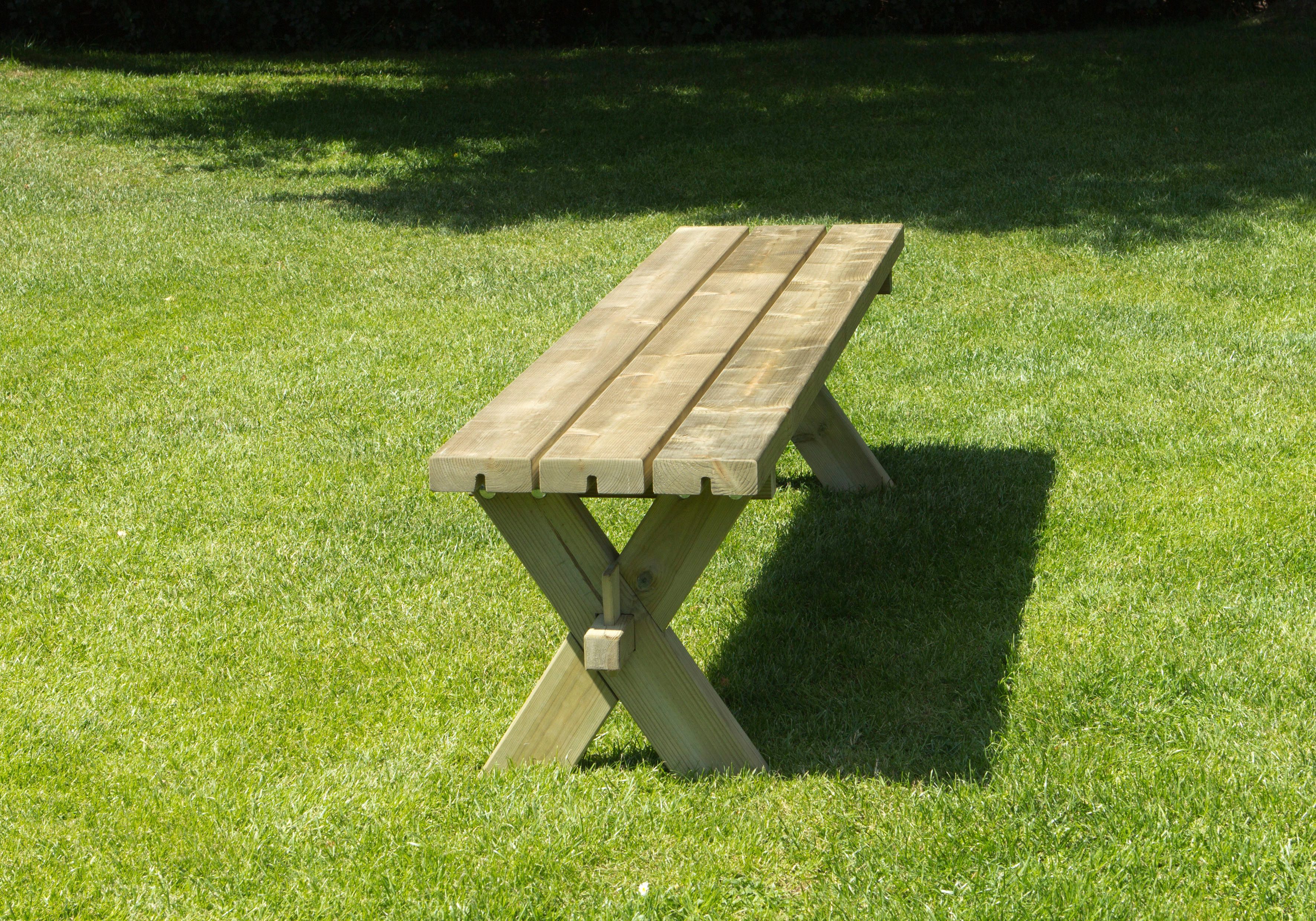 PLUS Sitzbank Nostalgi Plankenbank (1-St), 177x38x44 cm