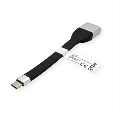 ROLINE Display Adapter USB Typ C - DP Audio- & Video-Adapter USB Typ C (USB-C) Männlich (Stecker) zu DisplayPort Weiblich (Buchse), 13.0 cm, ST/BU