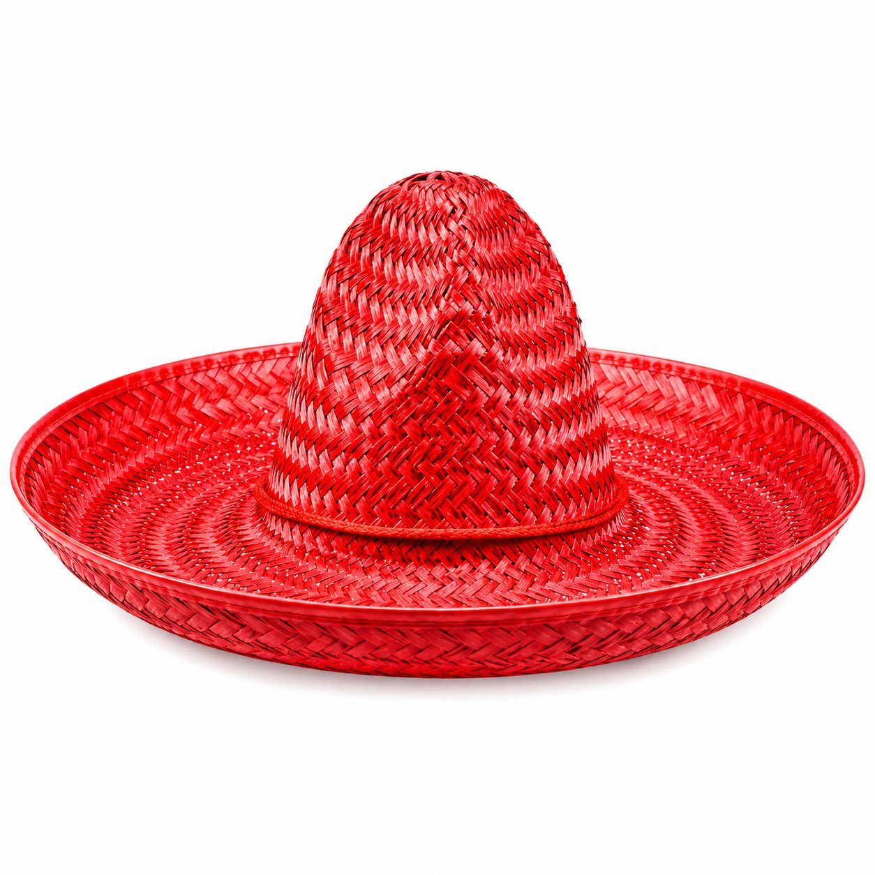 Das Kostümland Kostüm Sombrero 'Santiago' Ø 50 cm, Strohhut zum Mexiko