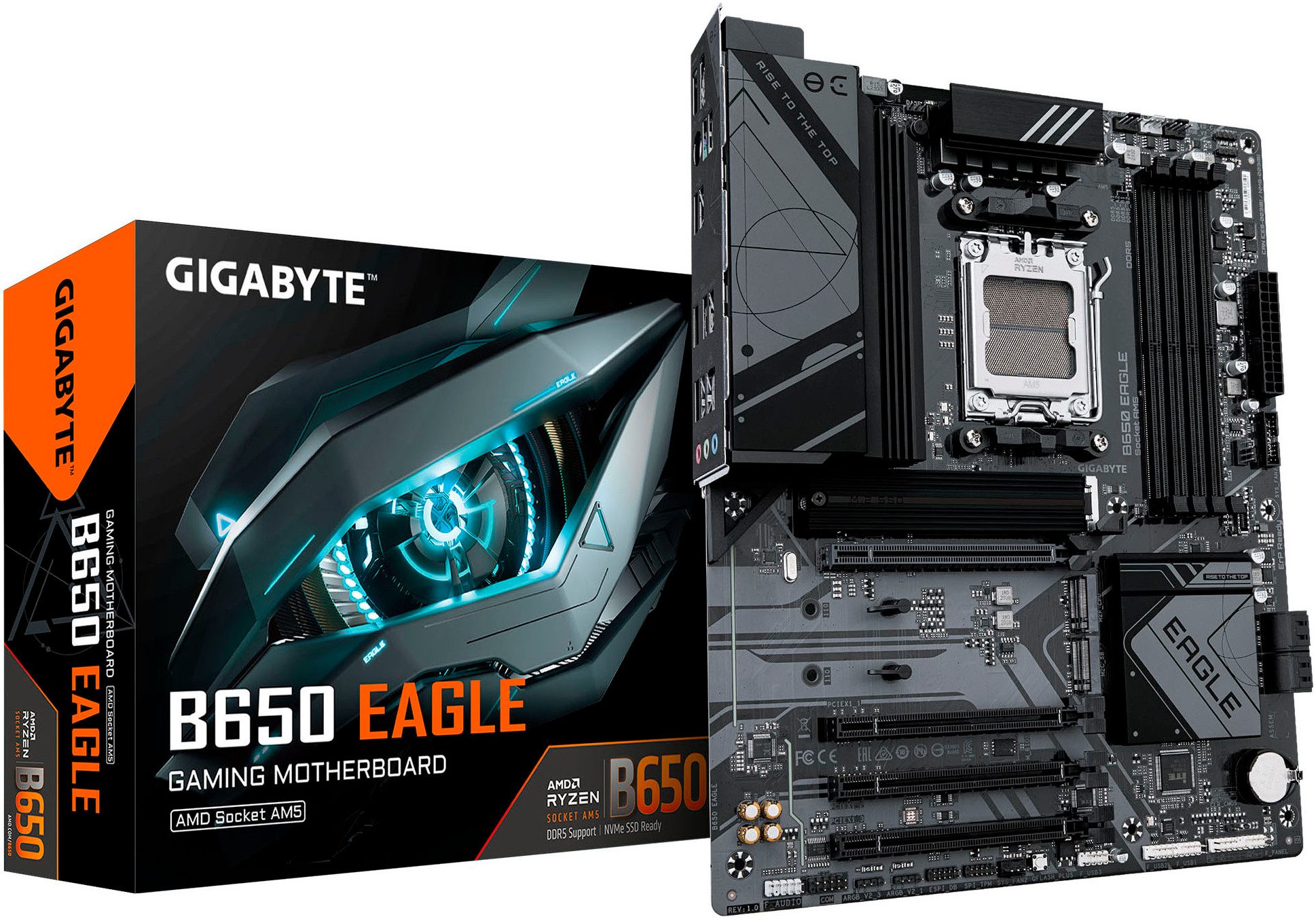 B650 EAGLE Mainboard - AMD Ryzen 9000er-Serie, 12+2+2 Phasen VRM, bis Mainboard