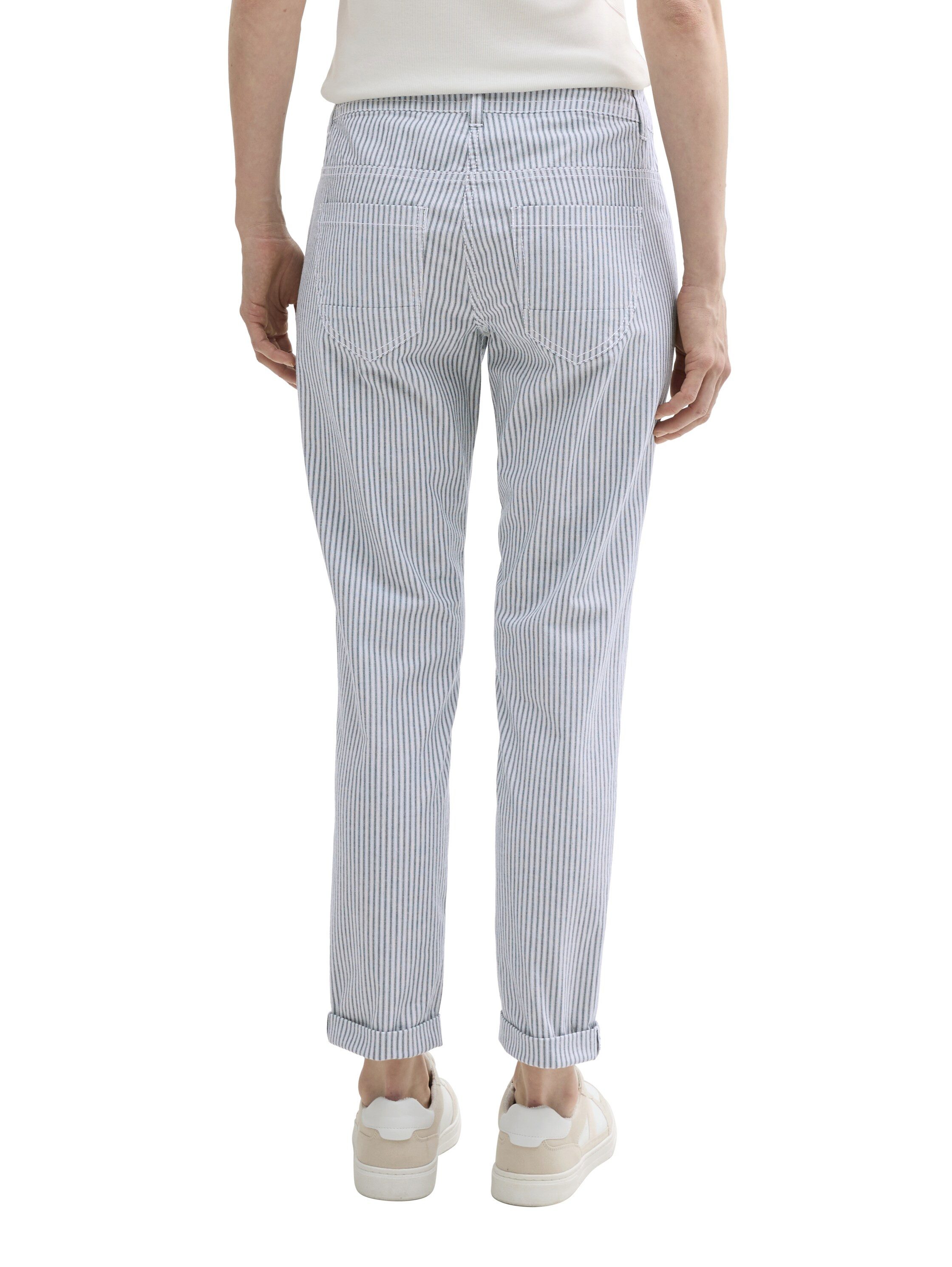 TOM TAILOR Stoffhose Sommerhose im Streifendesign und mit Kordelzug günstig online kaufen