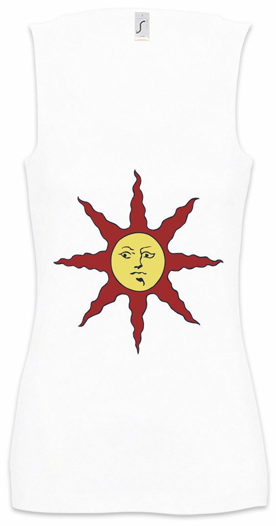 Tanktop Dark Soul Sun Ärmelloses Damen T-Shirt Firelink Shrine Dark Gamer Nerd