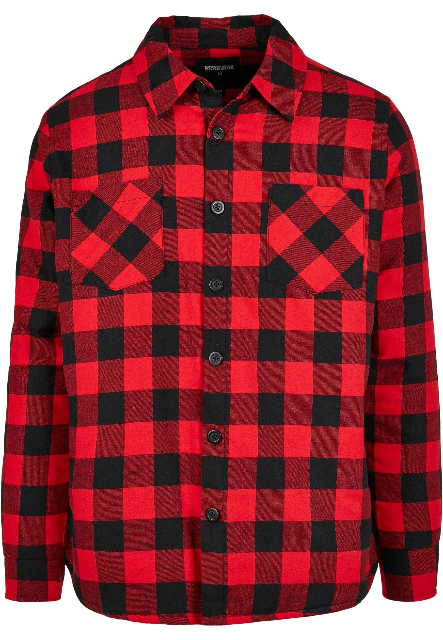 URBAN CLASSICS Langarmhemd Urban Classics Herren Padded Check Flannel Shirt günstig online kaufen