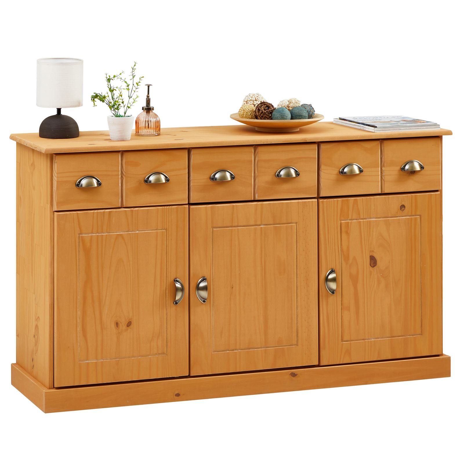 IDIMEX Kommode PARIS, Sideboard Kommode Schubladenschrank Apothekerkommode mit 3 Schubladen