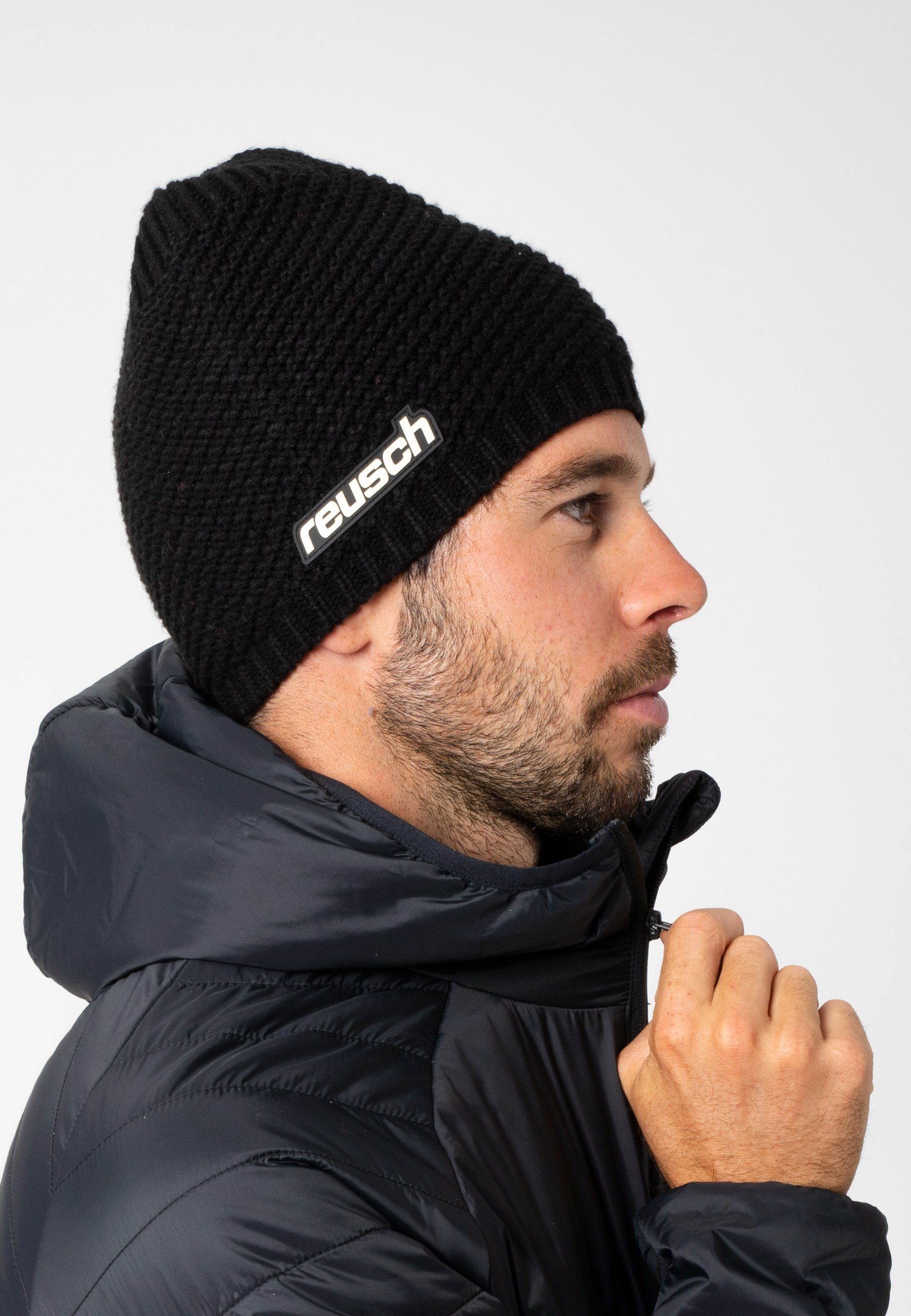 Futter Aron mit (1-St) Beanie Beanie wärmem schwarz Reusch