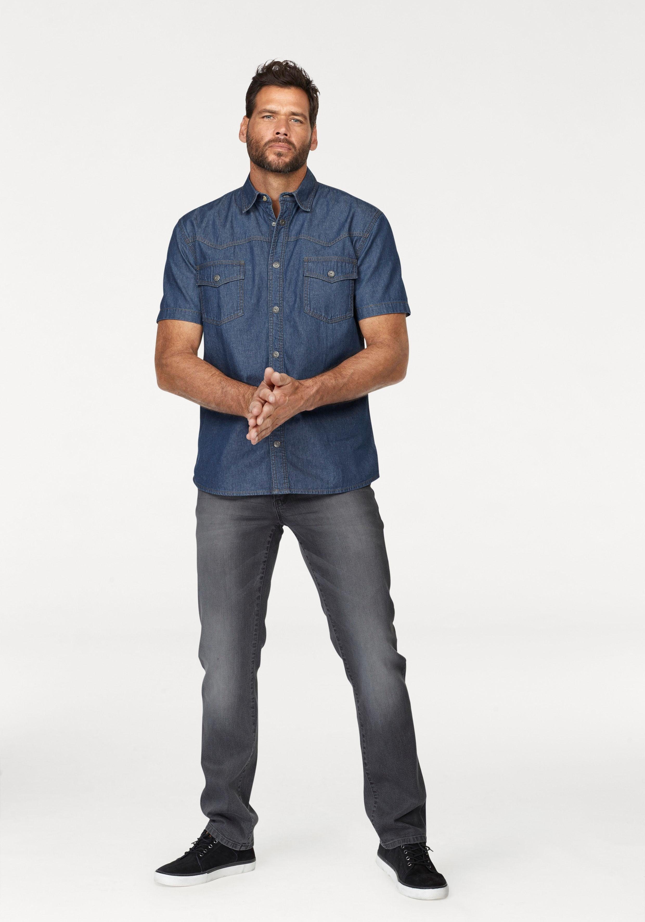 Arizona Jeanshemd Kurzarm im Western Stil